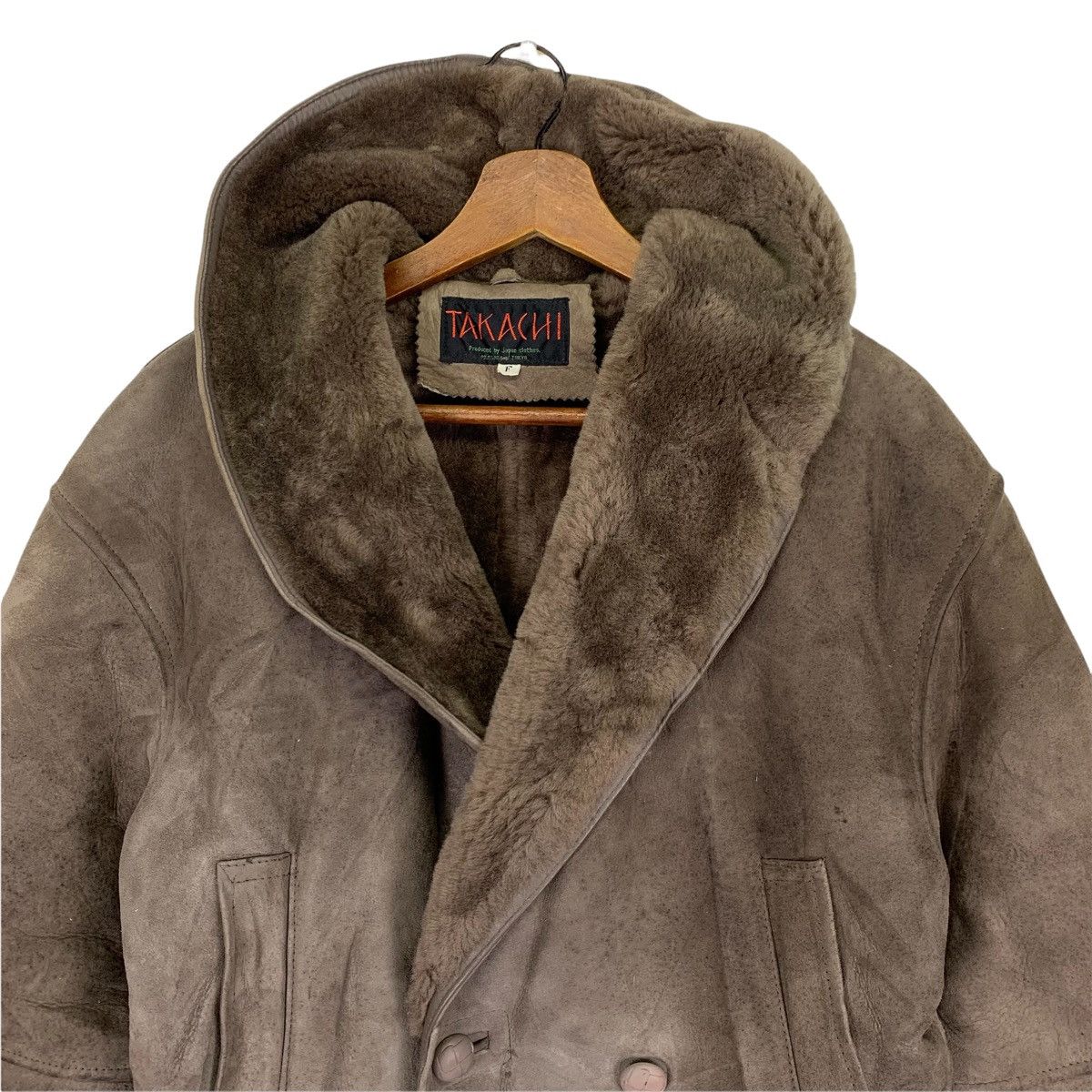 Branded Leather TAKACHI CROP TOP STYLE SHEARLING LEATHER JACKET Size US S / EU 44-46 / 1 - 2 Thumbnail