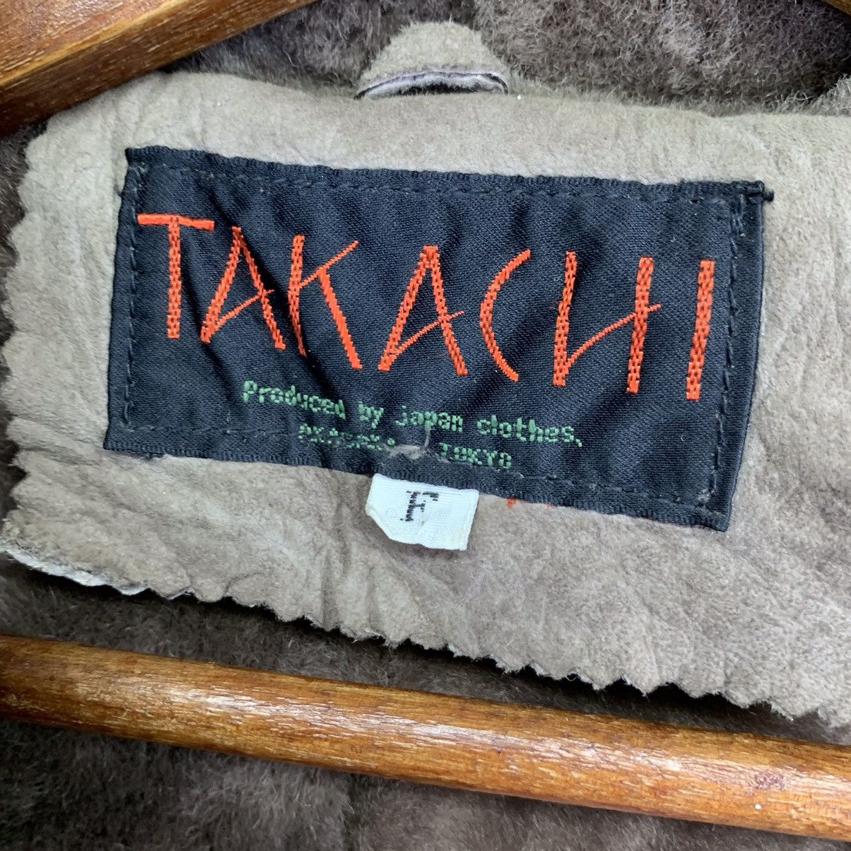 Branded Leather TAKACHI CROP TOP STYLE SHEARLING LEATHER JACKET Size US S / EU 44-46 / 1 - 7 Thumbnail