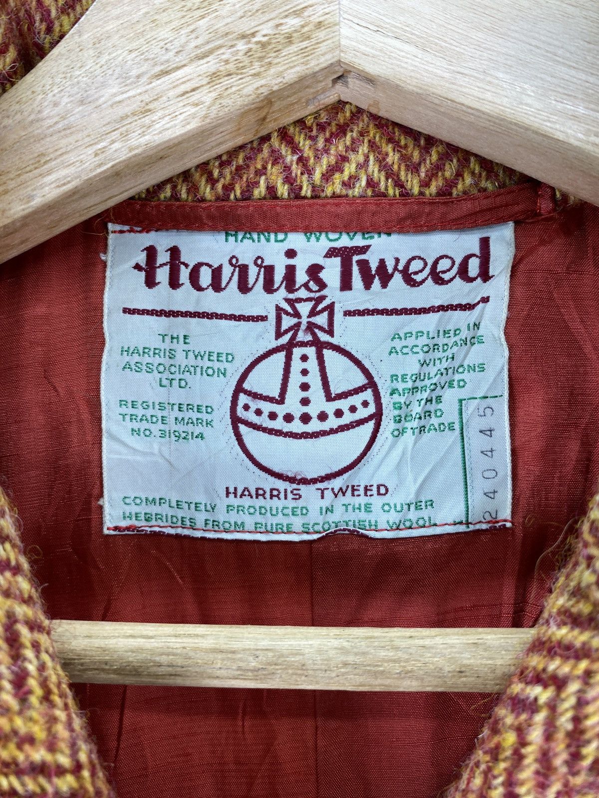 Harris Tweed × Vintage Vintage Harris Tweed Wool Long Coat Size XS / US 0-2 / IT 36-38 - 2 Thumbnail