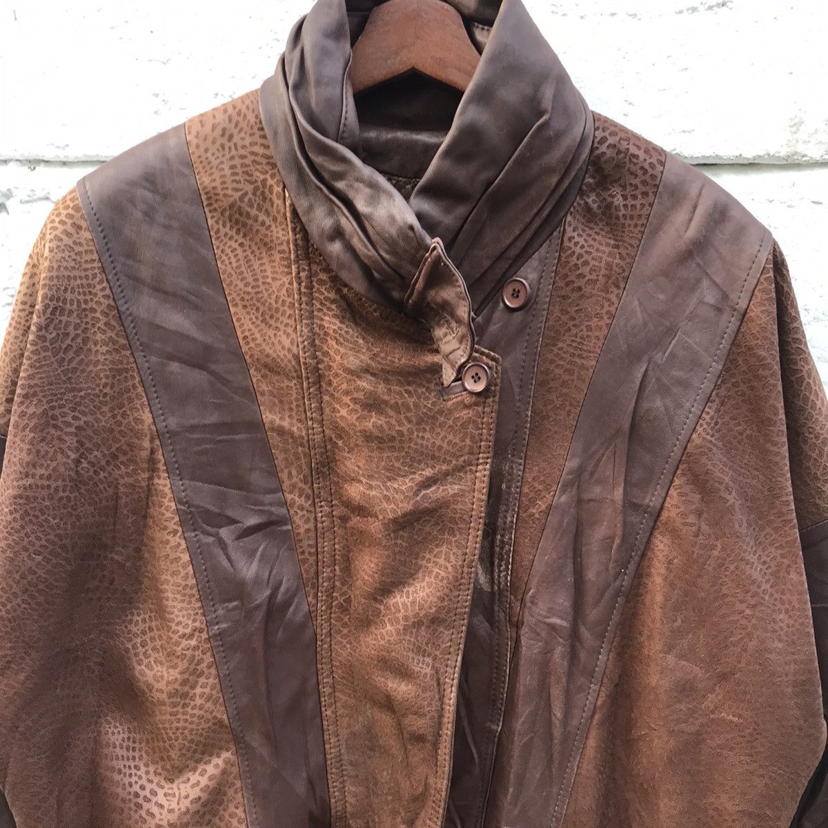 Japanese Brand Leden Moden Leather Jacket Design Leopard Size US M / EU 48-50 / 2 - 4 Thumbnail