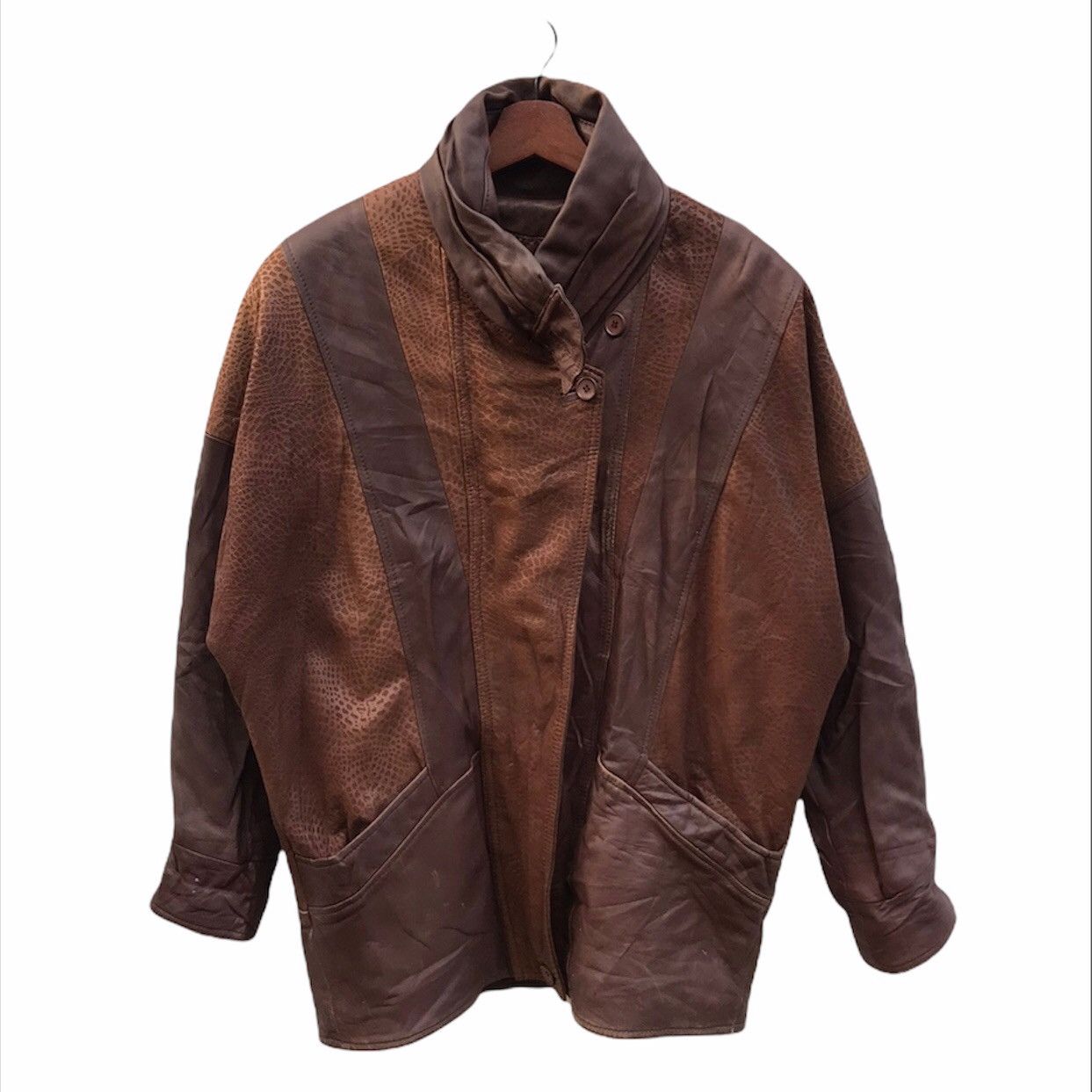Japanese Brand Leden Moden Leather Jacket Design Leopard Size US M / EU 48-50 / 2 - 1 Thumbnail