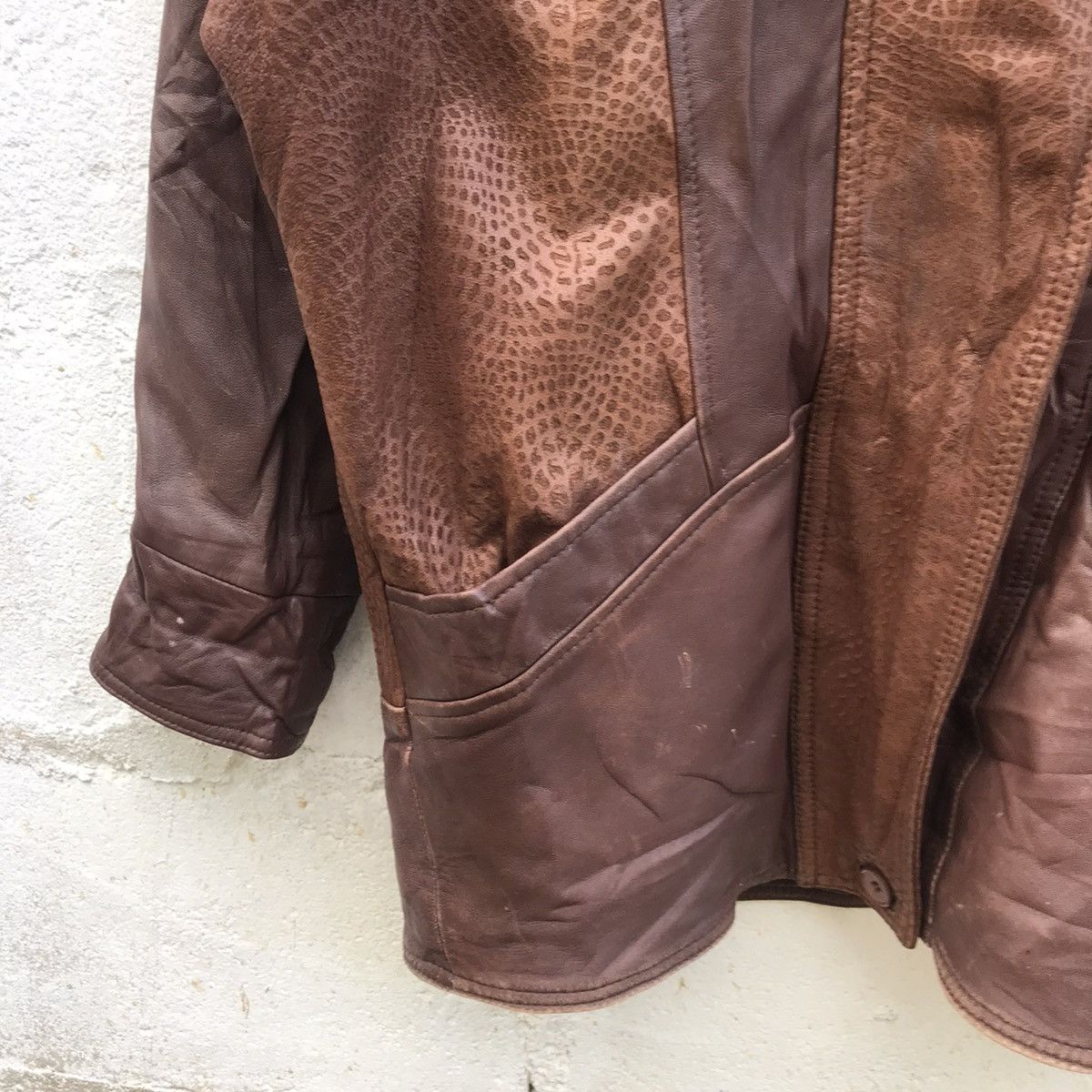 Japanese Brand Leden Moden Leather Jacket Design Leopard Size US M / EU 48-50 / 2 - 5 Thumbnail