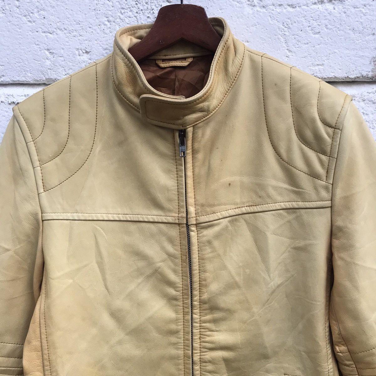 ABAHOUSE Abahouse Leather Zipper Jacket Size US L / EU 52-54 / 3 - 4 Thumbnail