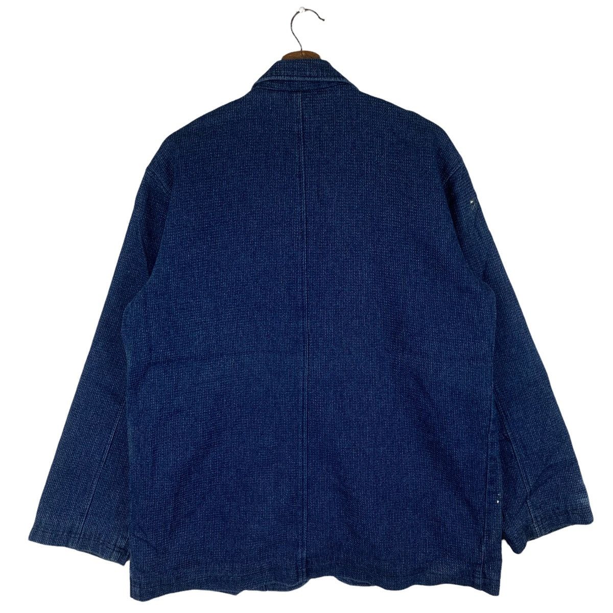 Japanese Brand Vivreclub Indigo Knit Blazer Coat Size US L / EU 52-54 / 3 - 6 Thumbnail