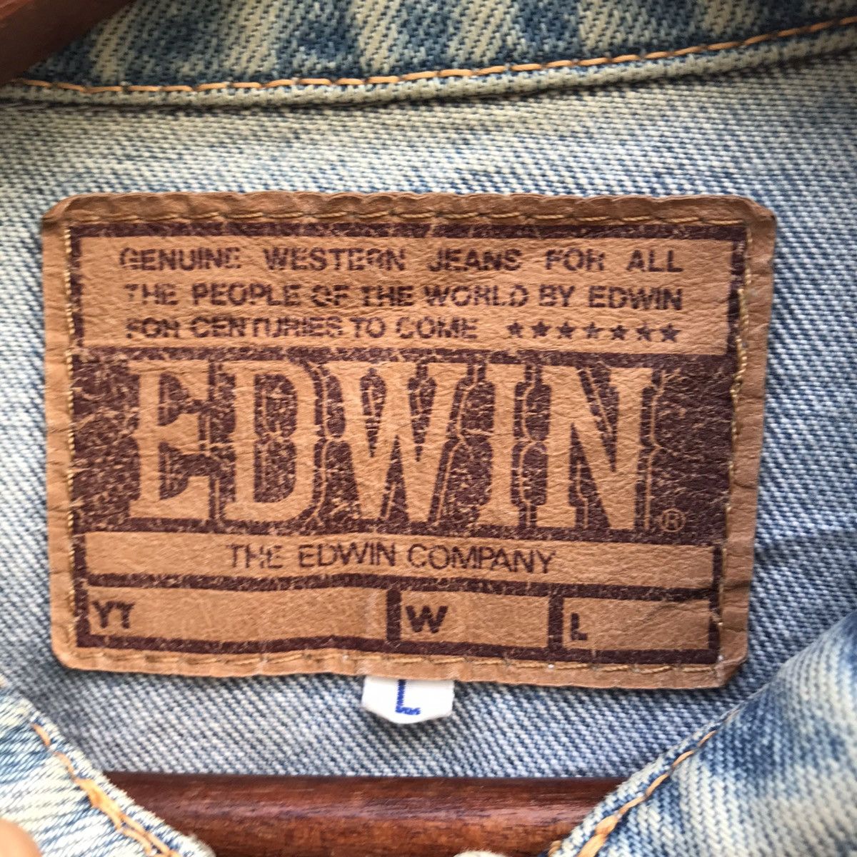 Edwin Vintage Edwin Denim Jacket Size US L / EU 52-54 / 3 - 7 Thumbnail