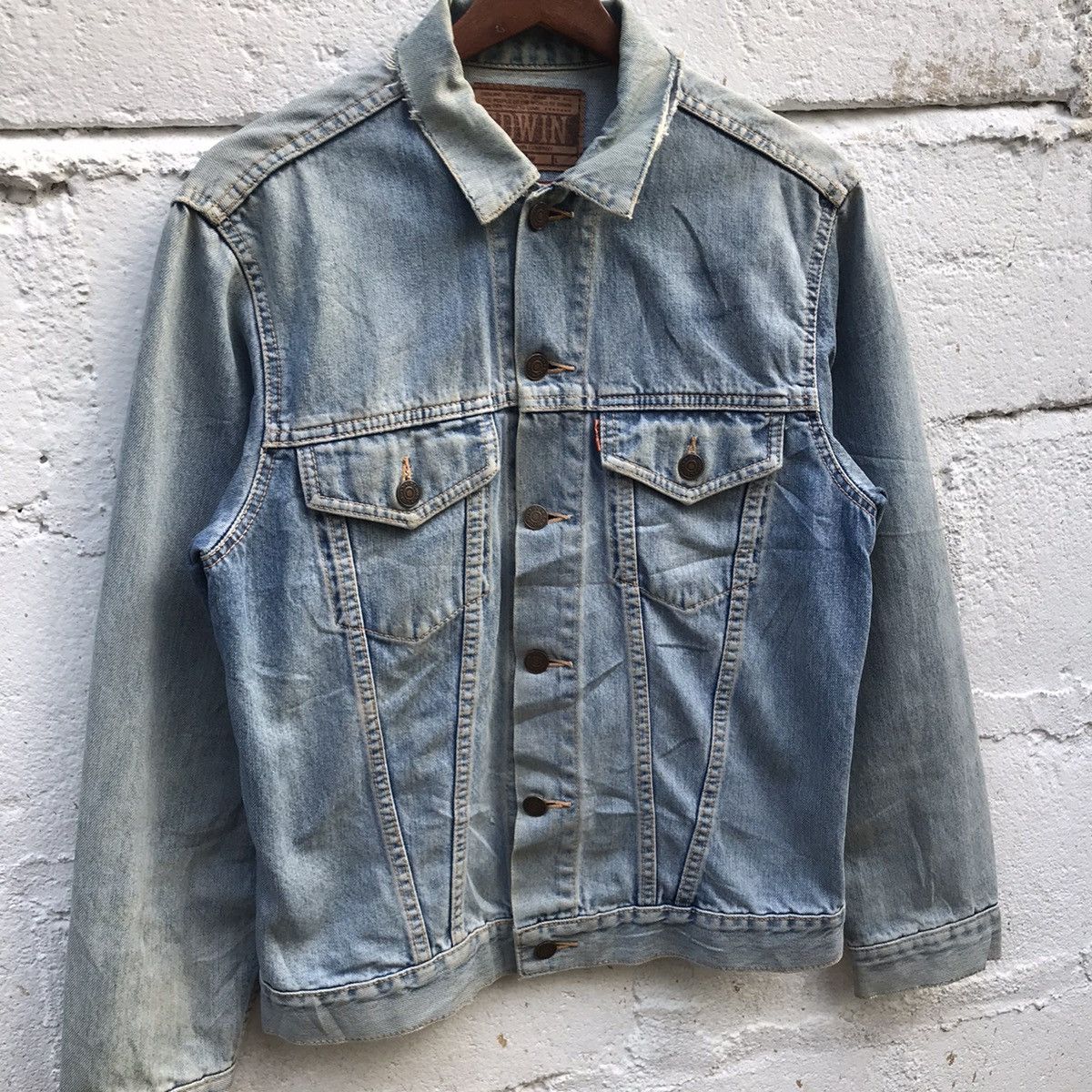 Edwin Vintage Edwin Denim Jacket Size US L / EU 52-54 / 3 - 2 Thumbnail