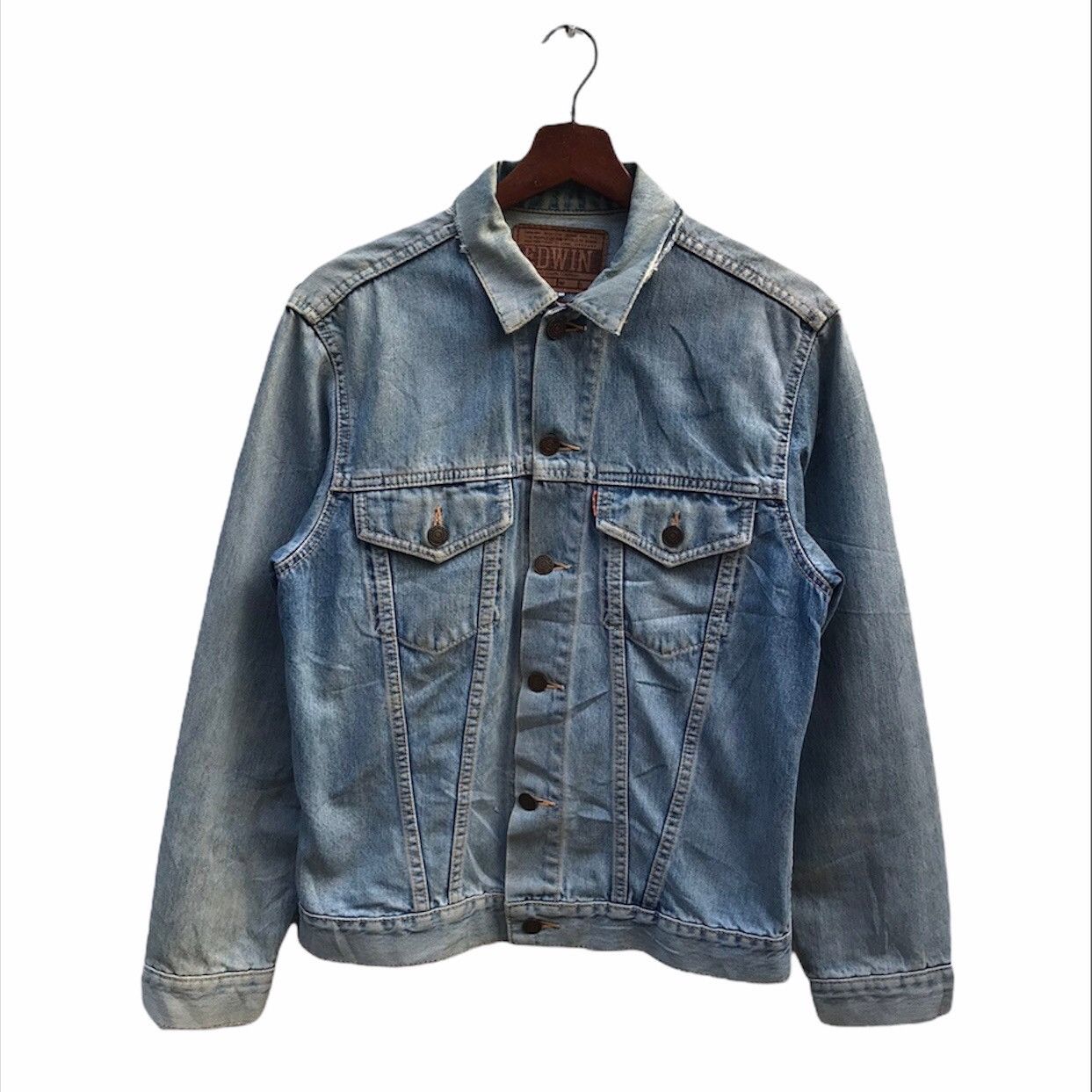 Edwin Vintage Edwin Denim Jacket Size US L / EU 52-54 / 3 - 1 Thumbnail