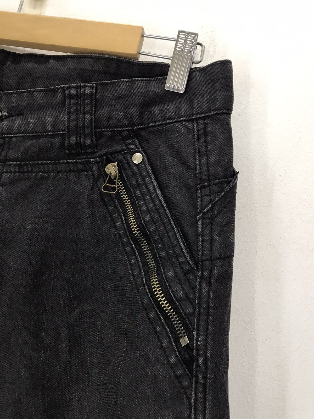 Designer × Seditionaries Coated painter biker denim pants punk style Size US 32 / EU 48 - 6 Thumbnail