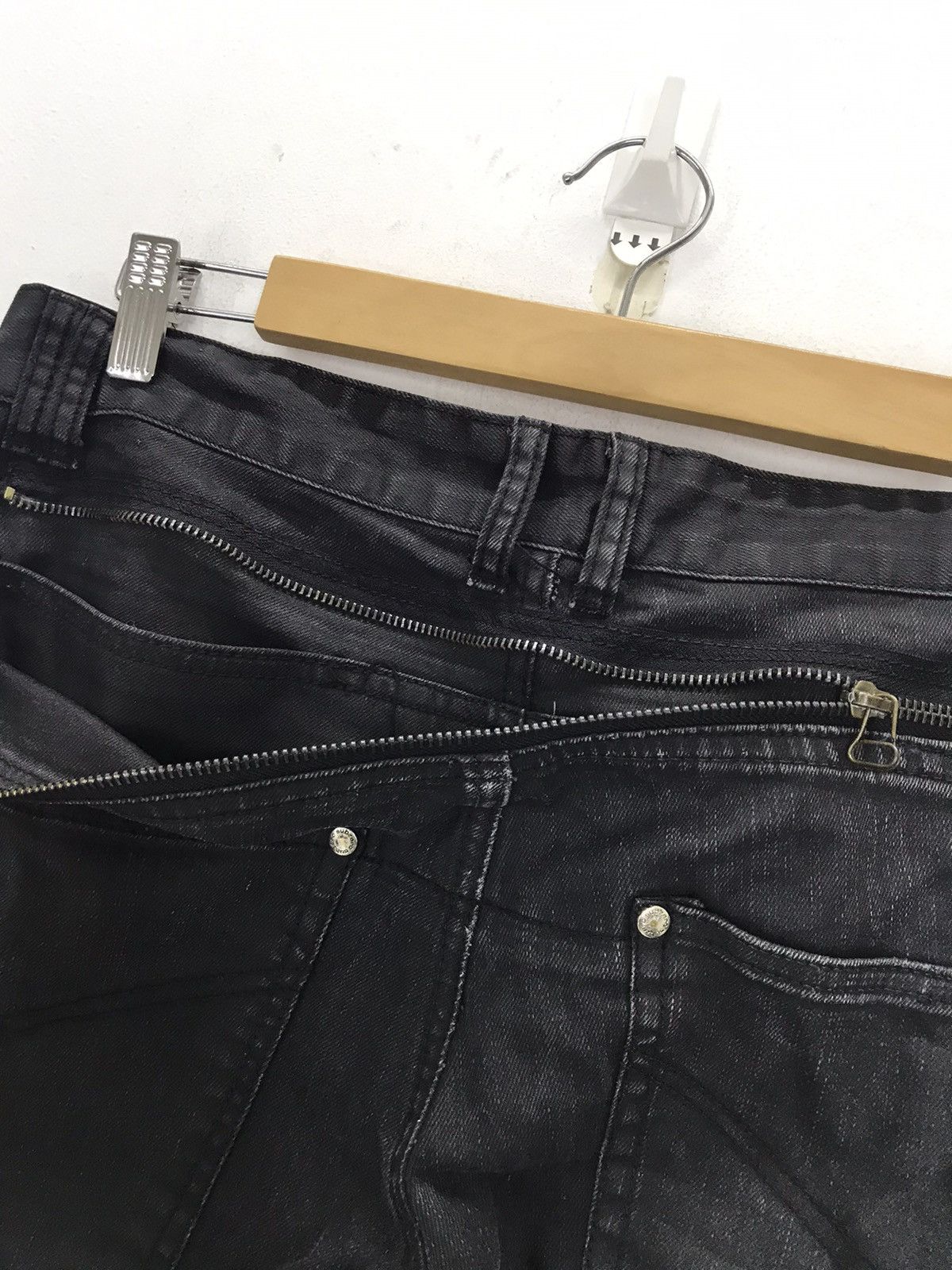 Designer × Seditionaries Coated painter biker denim pants punk style Size US 32 / EU 48 - 9 Thumbnail