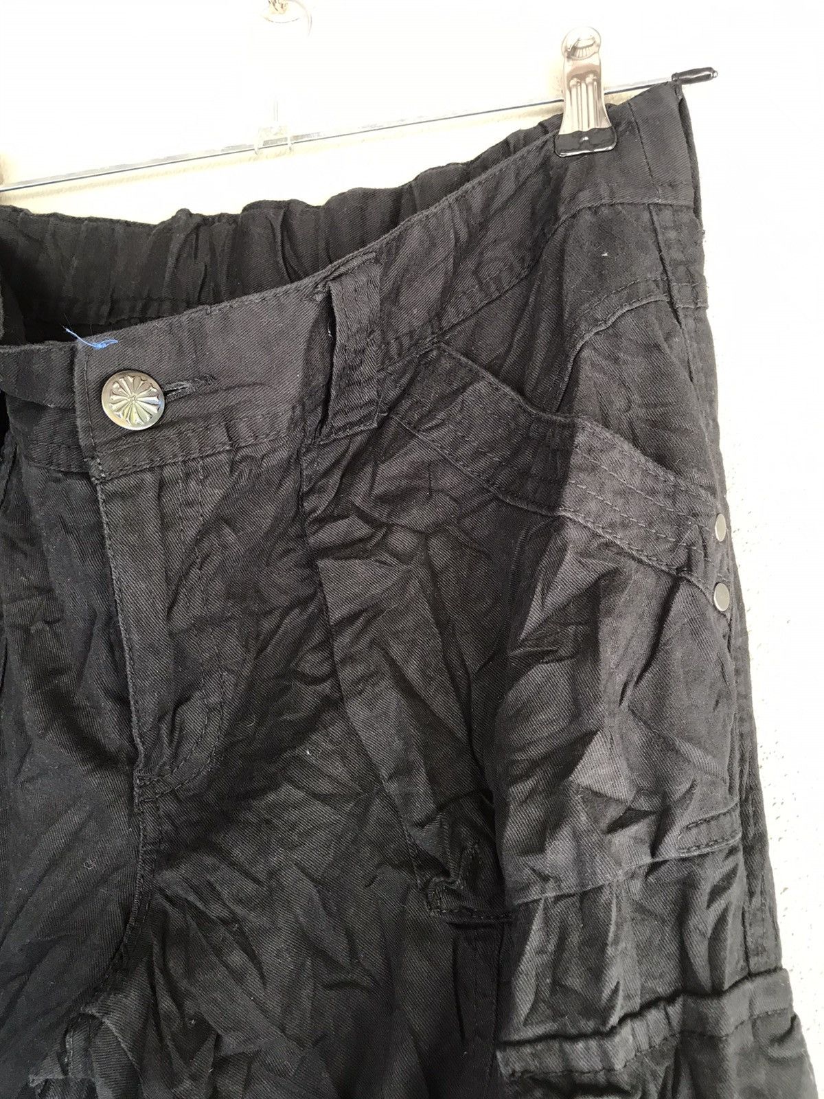Designer × Japanese Brand × Seditionaries Japanese cargo drawstring punk pant button like chrome heart Size US 34 / EU 50 - 3 Thumbnail