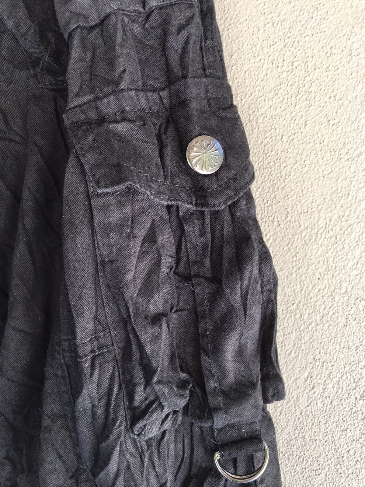 Designer × Japanese Brand × Seditionaries Japanese cargo drawstring punk pant button like chrome heart Size US 34 / EU 50 - 2 Thumbnail