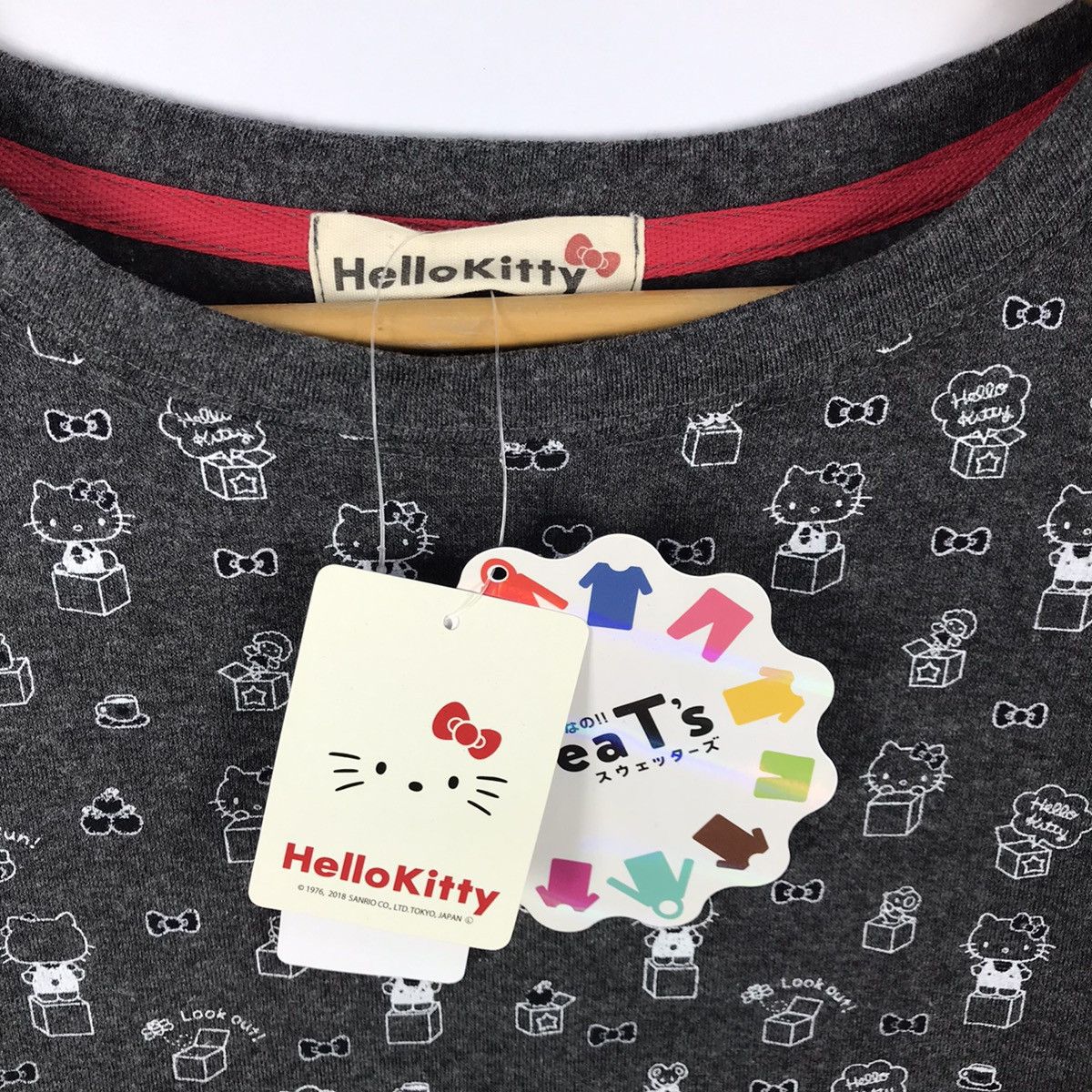 Japanese Brand Hello Kitty All Over Print Crewneck Size US L / EU 52-54 / 3 - 6 Thumbnail