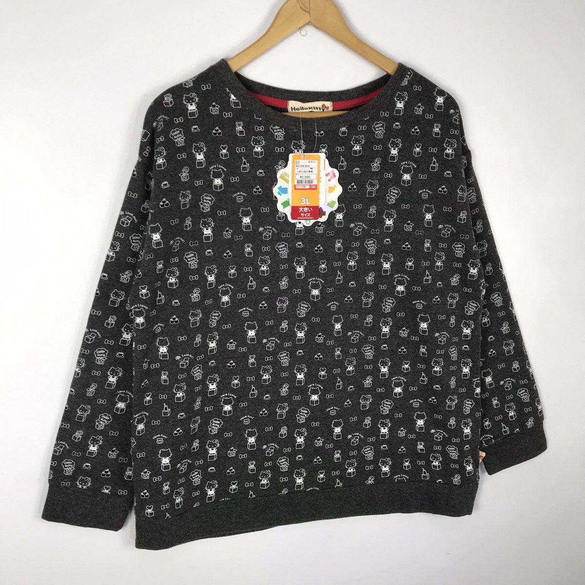 Japanese Brand Hello Kitty All Over Print Crewneck Size US L / EU 52-54 / 3 - 3 Thumbnail