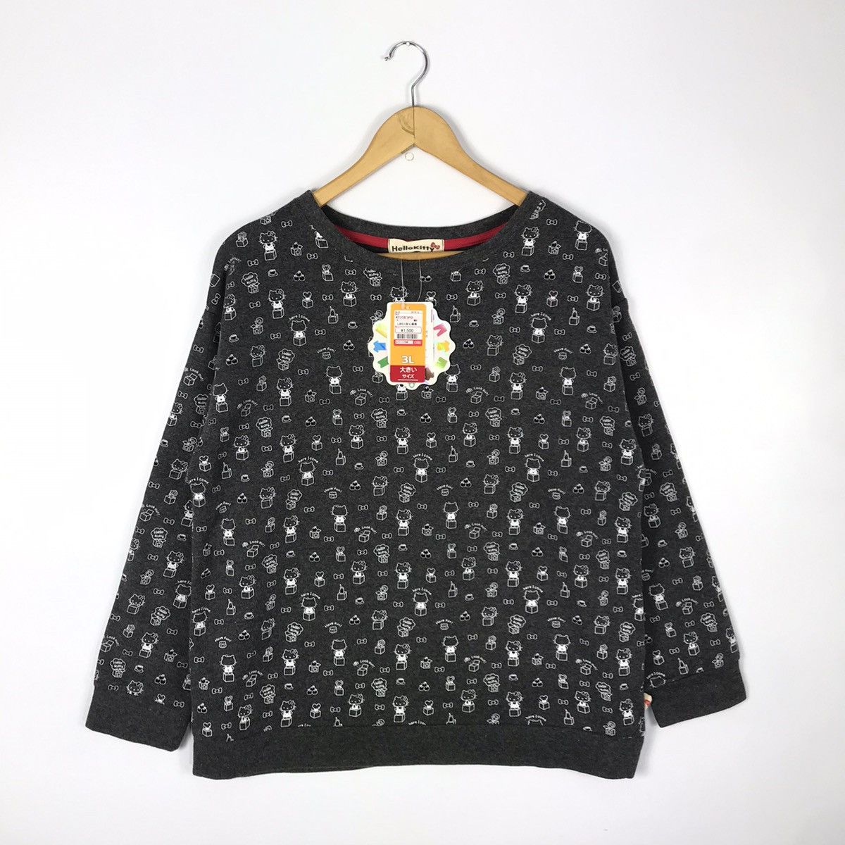 Japanese Brand Hello Kitty All Over Print Crewneck Size US L / EU 52-54 / 3 - 1 Thumbnail