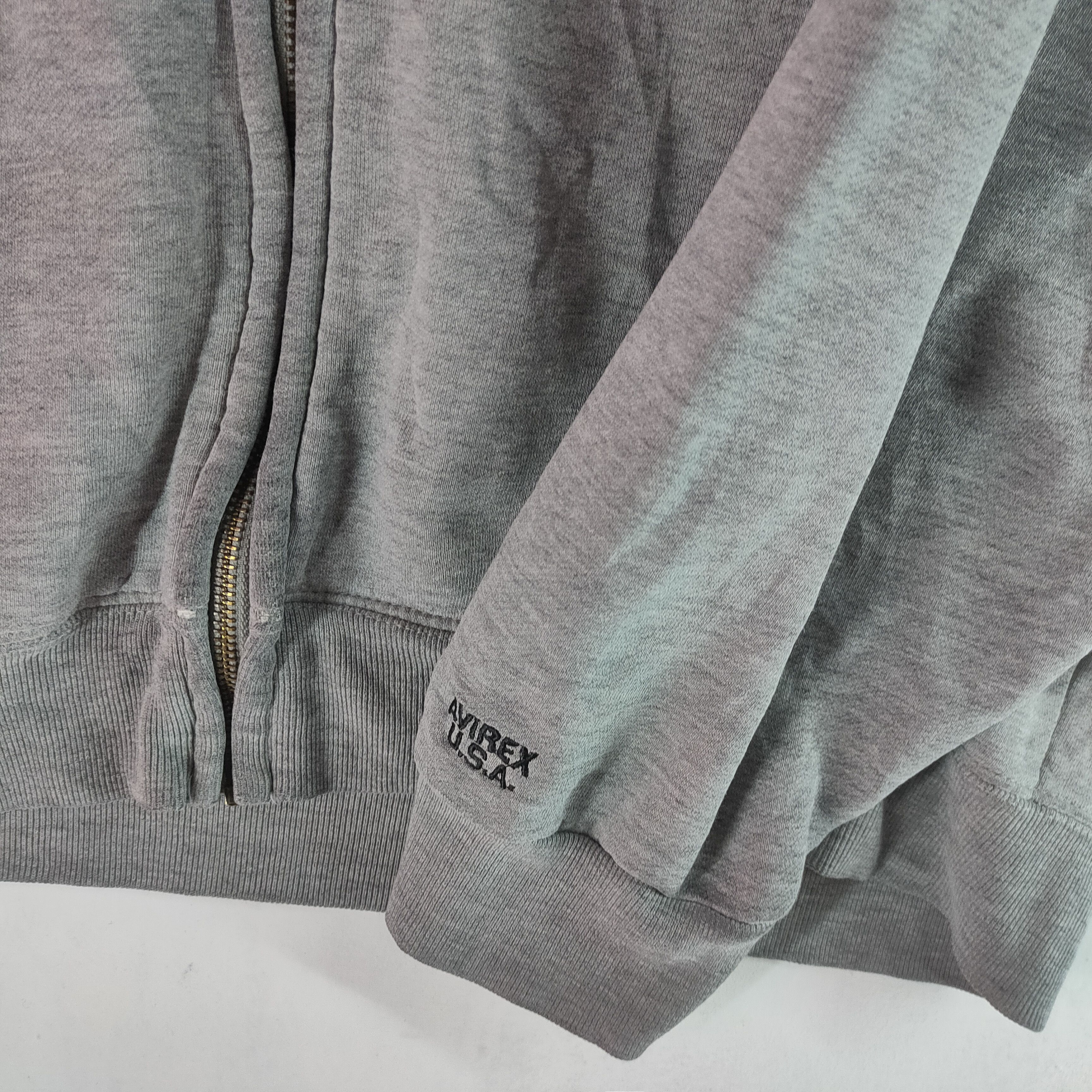 Avirex AVIREX USA Army Airforce Full Zipper Hoodie Sweatshirt Size US M / EU 48-50 / 2 - 2 Thumbnail