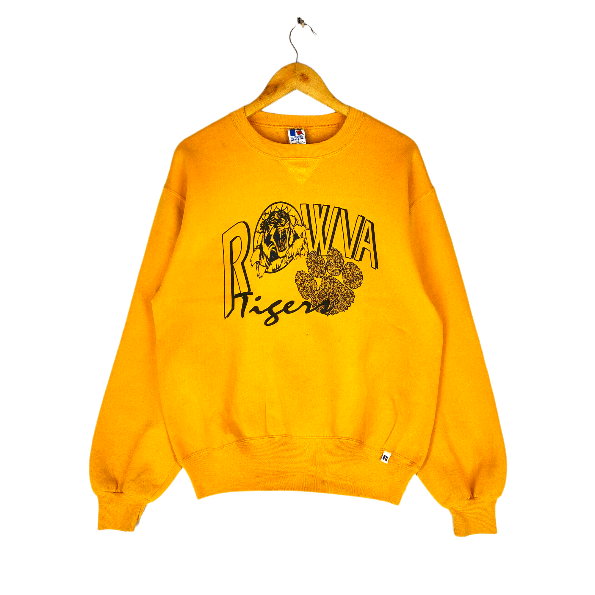 Russell Athletic Vintage 90s ROWVA TIGERS Basketball Spellout Sweatshirt Size US M / EU 48-50 / 2 - 1 Thumbnail