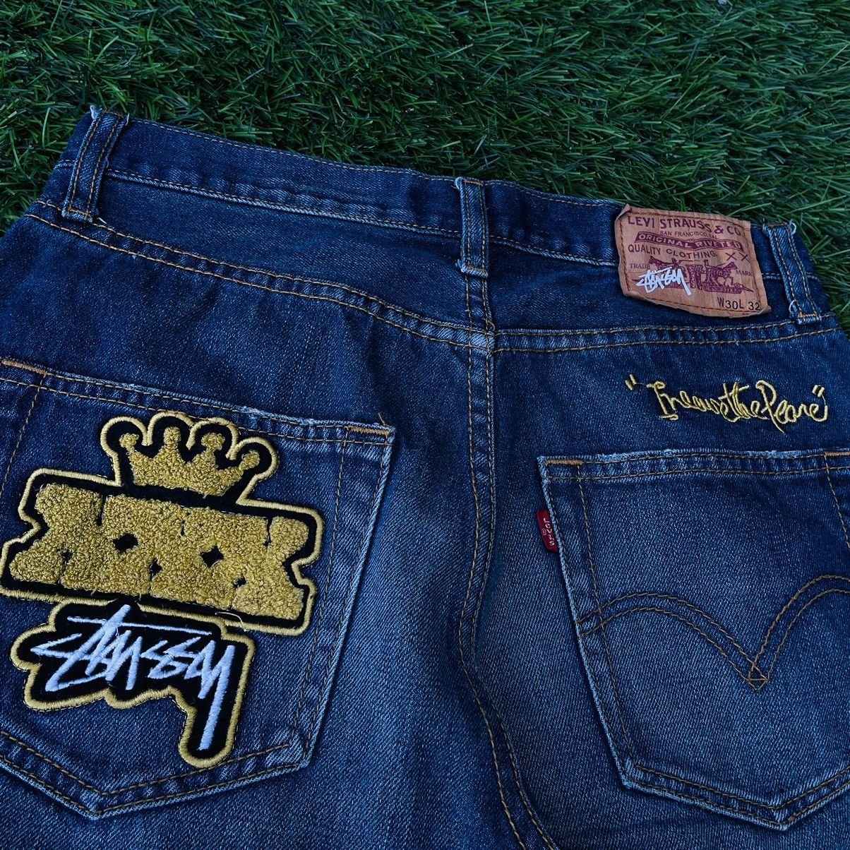 Levi's × Stussy Stussy x Levis Stone Washed Denim Size US 30 / EU 46 - 2 Thumbnail