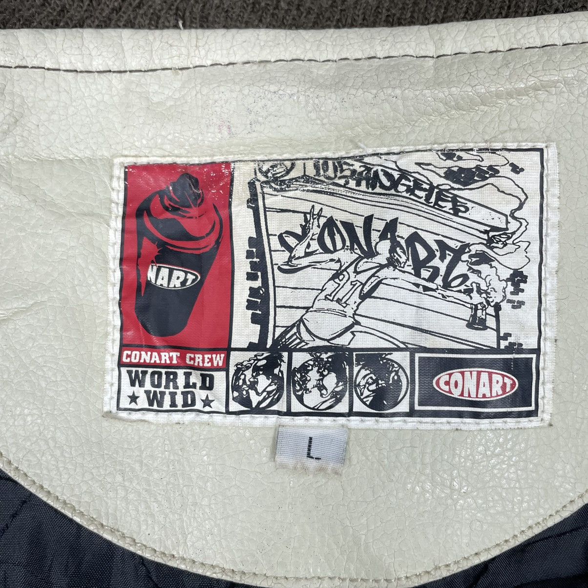 🌟VTG CONART LA GRAFFITI VARSITY JACKET