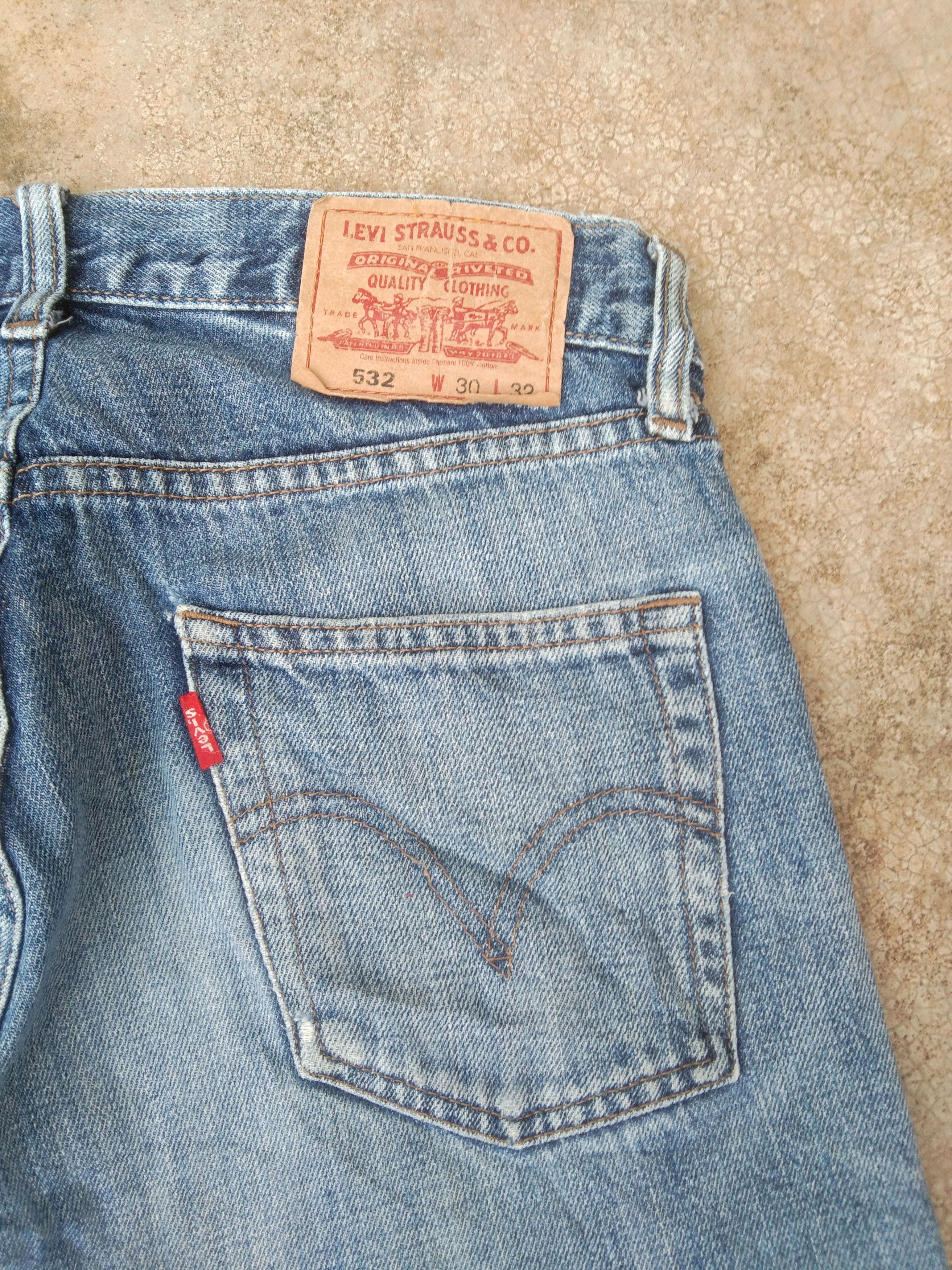 Levi's Vintage Levis Jeans 532 Distressed Denim 30x29 Size US 30 / EU 46 - 5 Thumbnail