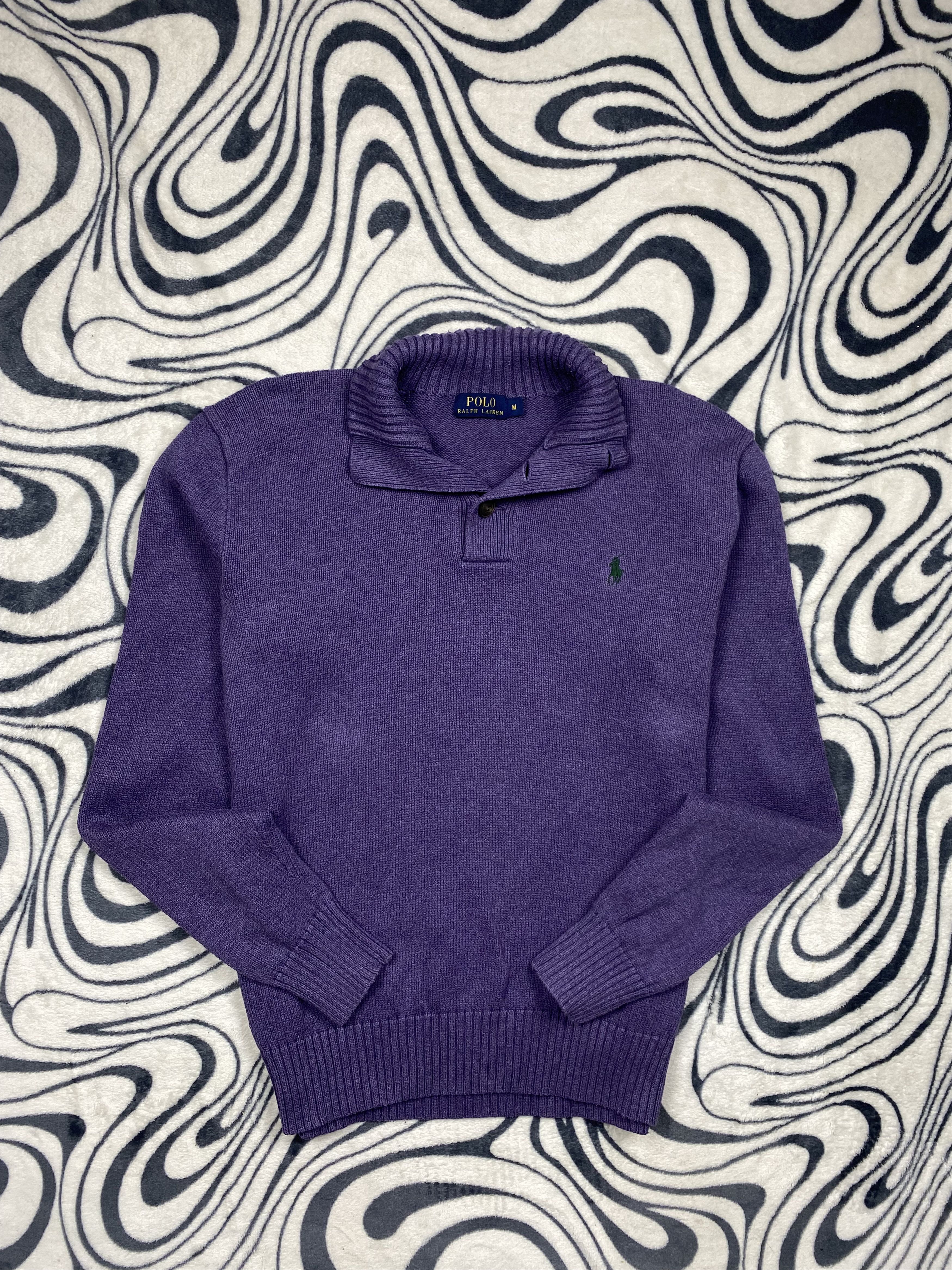 Polo Ralph Lauren × Ralph Lauren × Vintage Polo Ralph Lauren Mens Quarter Zip Sweater Size US M / EU 48-50 / 2 - 1 Thumbnail