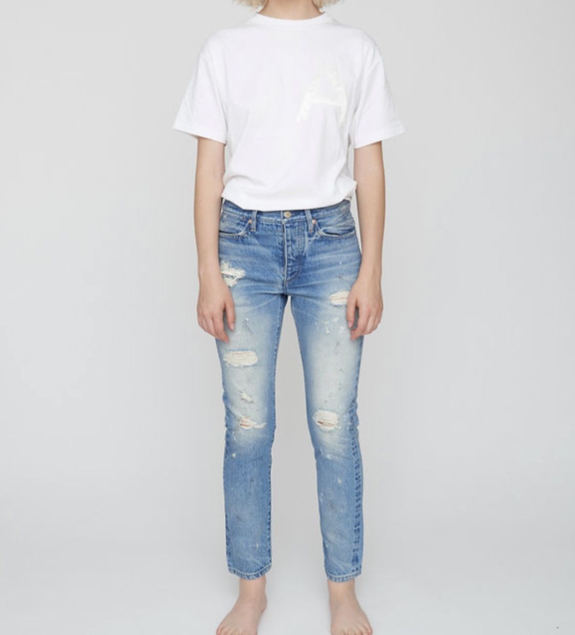 TANAKA TANAKA NY TYO Distressed 50 Years Jeans Size US 28 / EU 44 - 23 Thumbnail