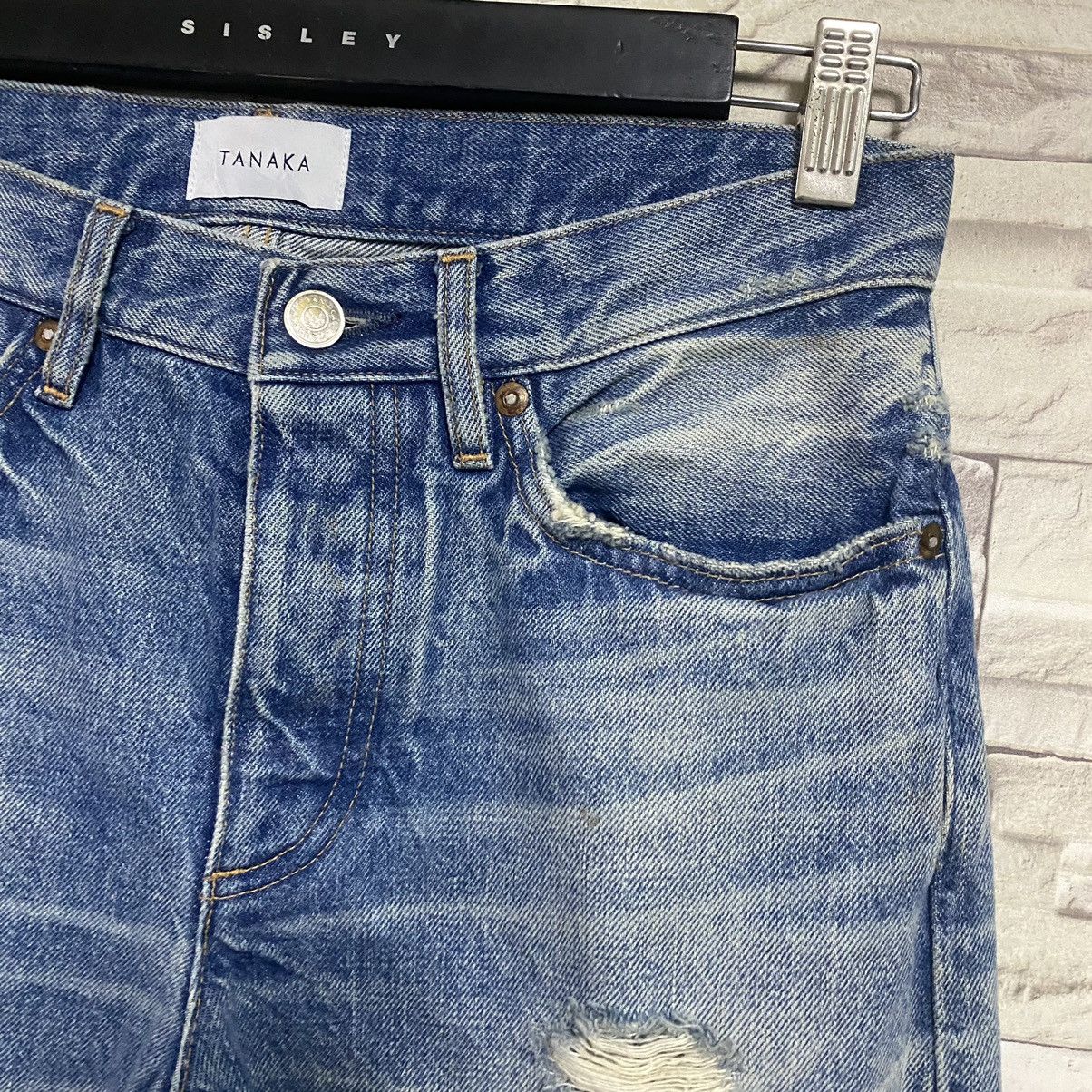 TANAKA TANAKA NY TYO Distressed 50 Years Jeans Size US 28 / EU 44 - 8 Thumbnail