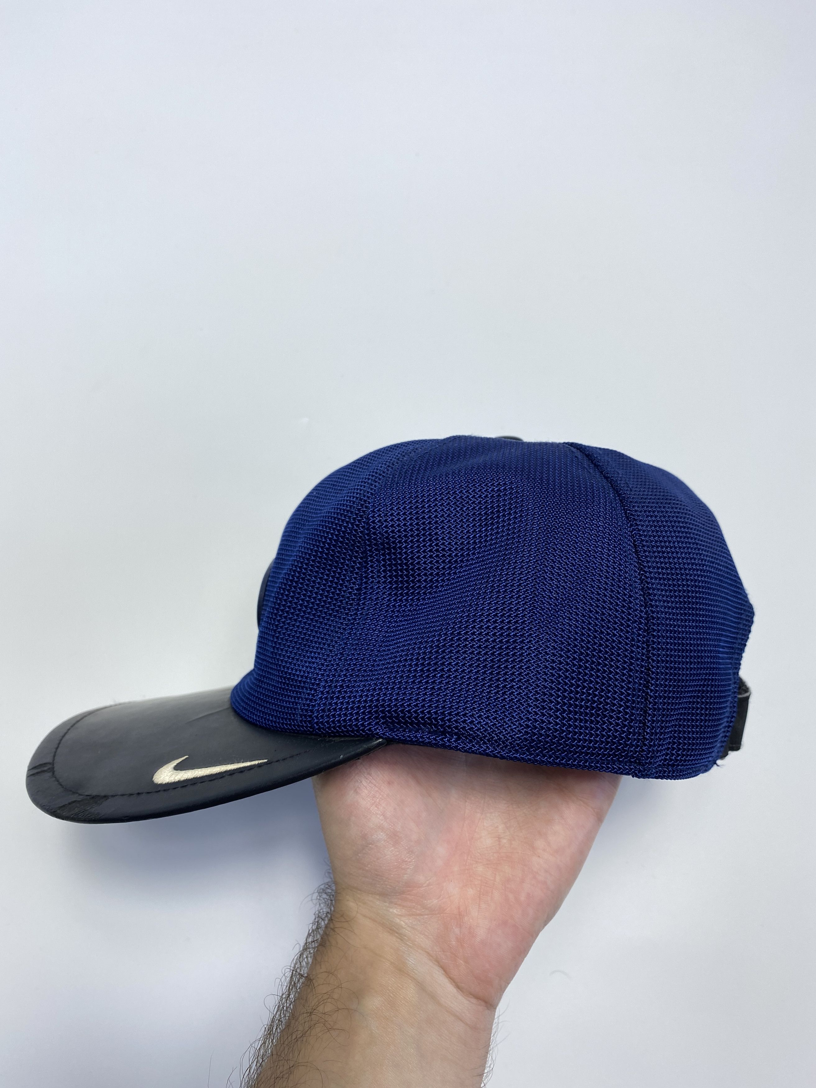 Nike × Vintage Nike Basketball 90s Vintage Leather Brim Cap Hat Size ONE SIZE - 5 Thumbnail