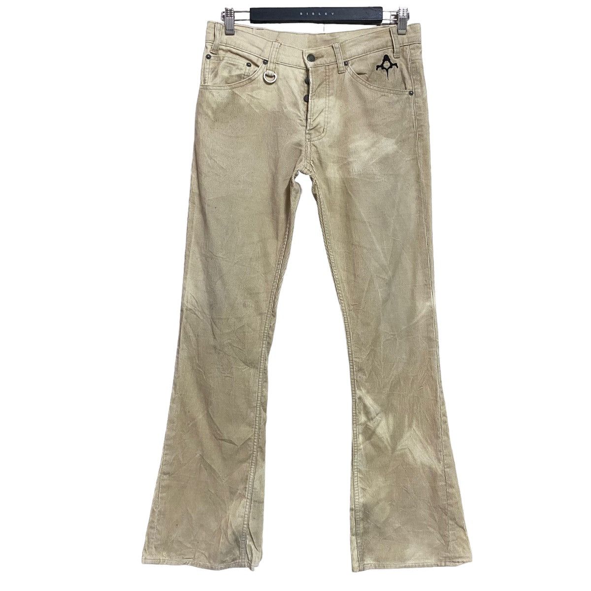 Backbone Japanese Brand BACKBONE Corduroy Flare Pants Size US 32 / EU 48 - 1 Thumbnail