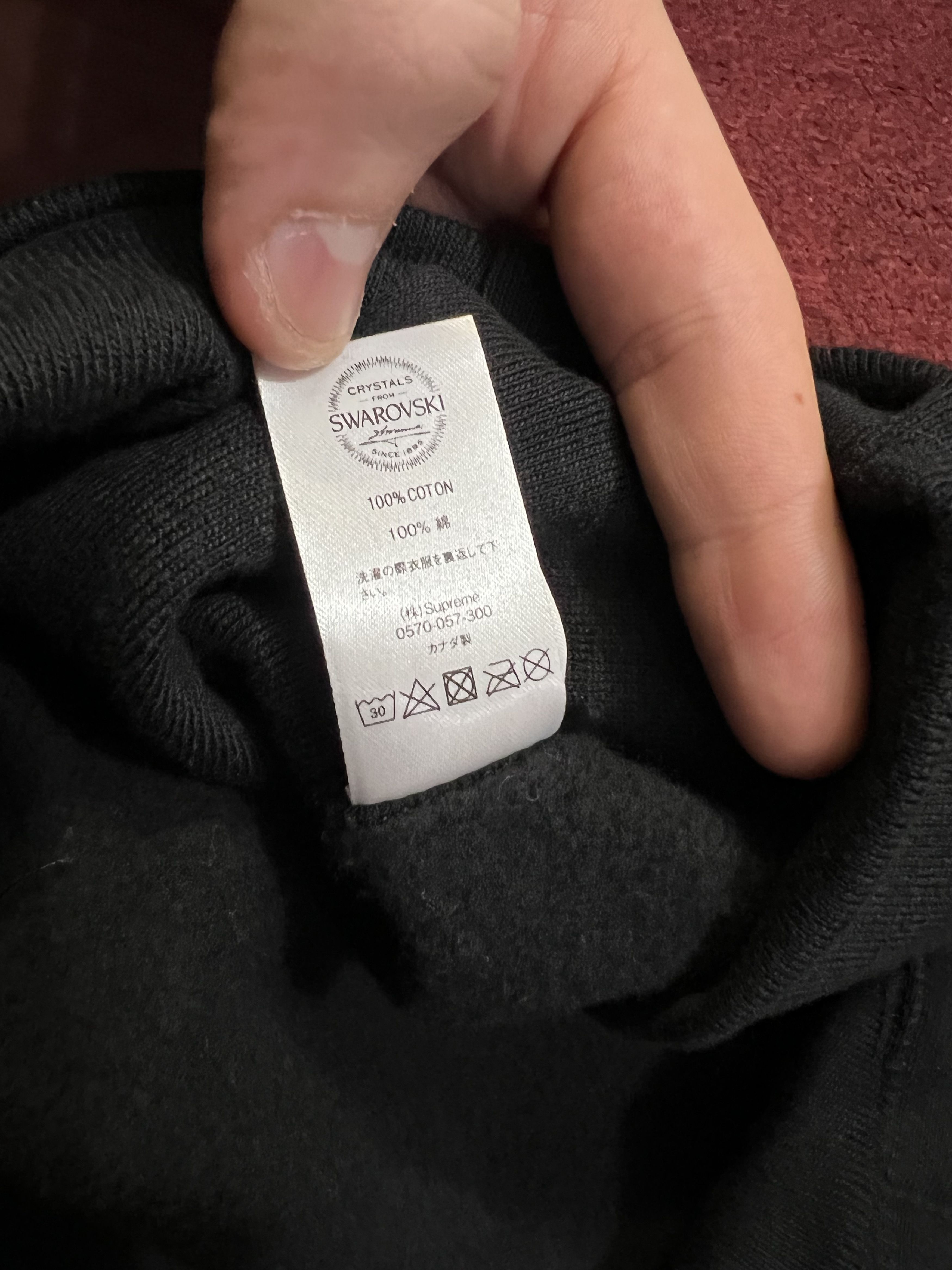 Supreme × Swarovski Swarovski x Supreme Box Logo Hoodie size