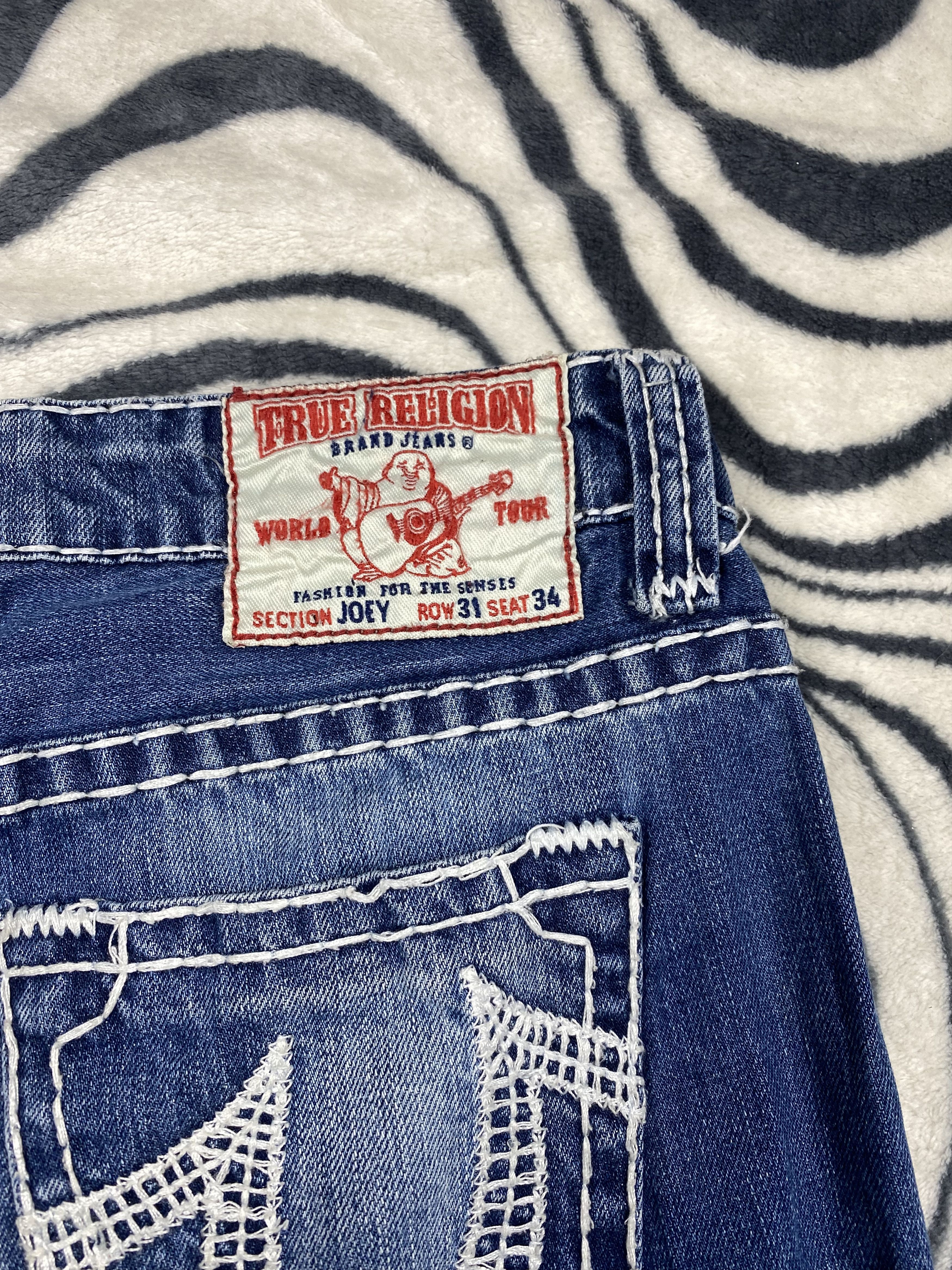 True Religion × Vintage True Religion WMNS Denim Pants Jeans Size 31" - 3 Thumbnail