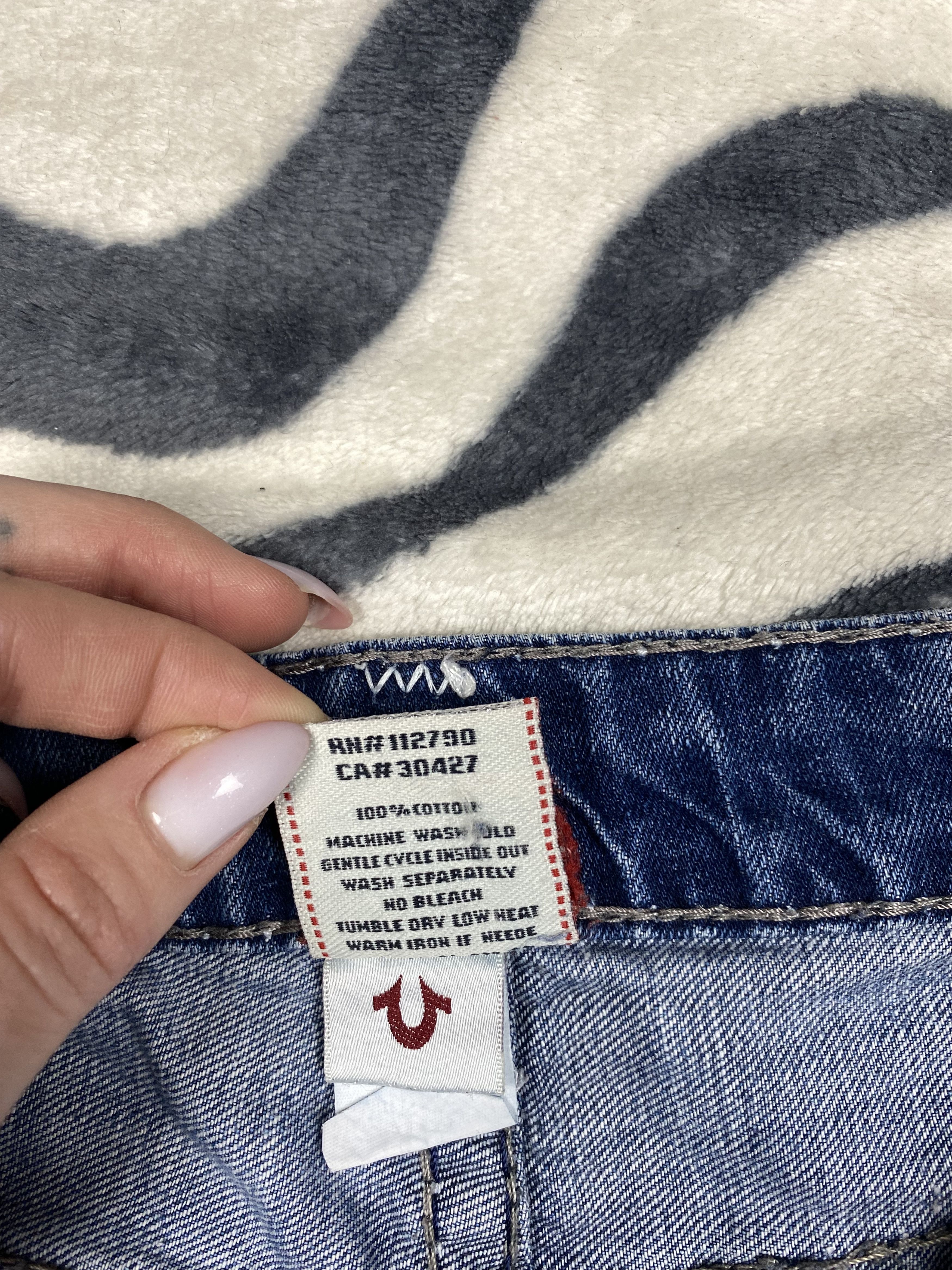 True Religion × Vintage True Religion WMNS Denim Pants Jeans Size 31" - 11 Thumbnail