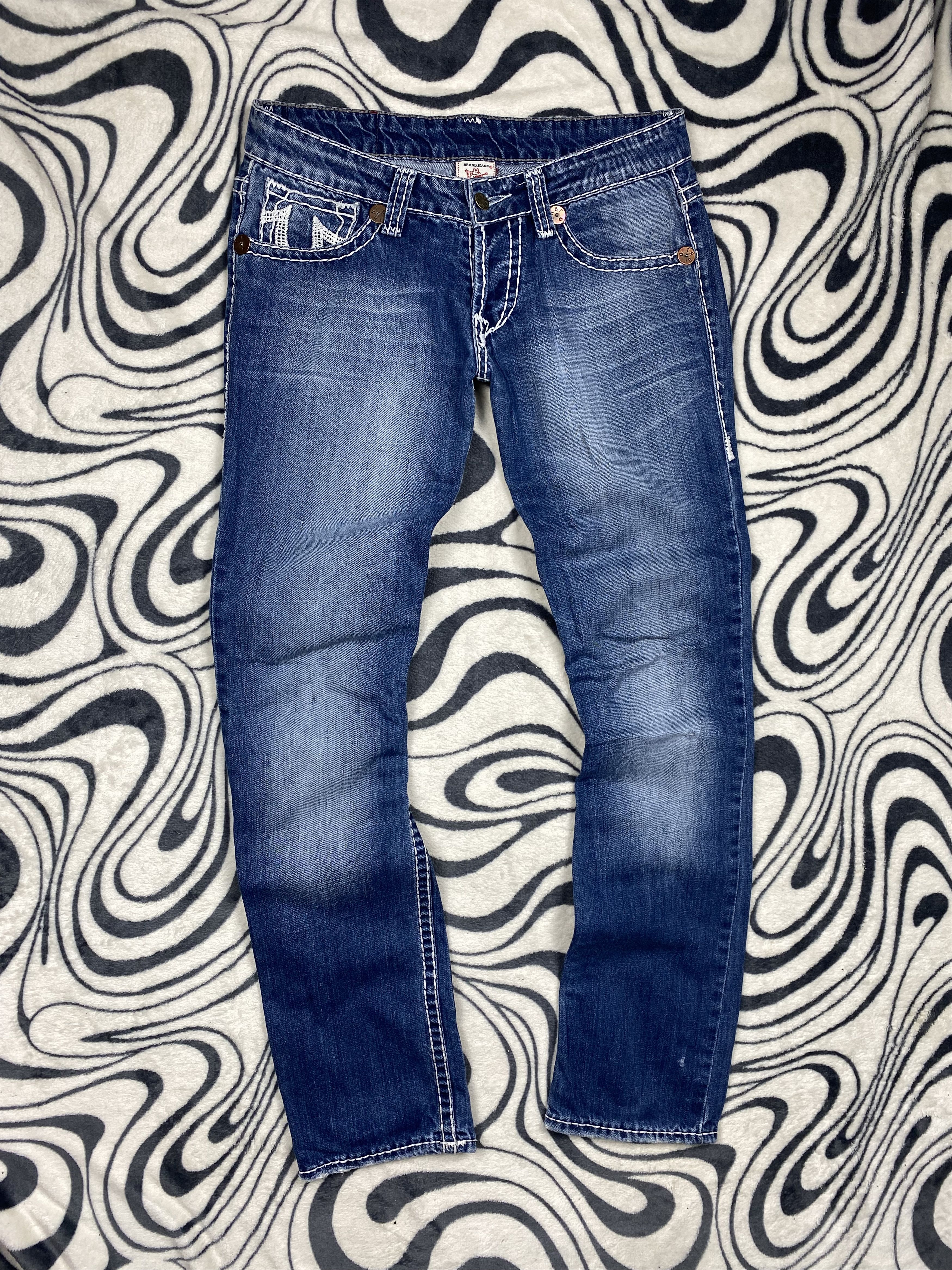 True Religion × Vintage True Religion WMNS Denim Pants Jeans Size 31" - 5 Thumbnail