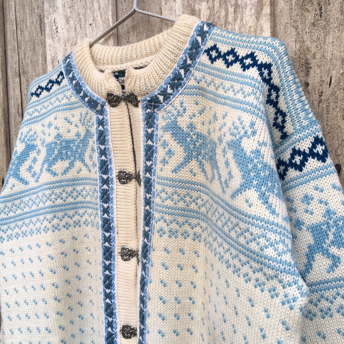 Dale Of Norway × Vintage Vintage 80’s Dale Of Norway Wool Norwegian Knit Sweatshirt Size US XL / EU 56 / 4 - 3 Thumbnail