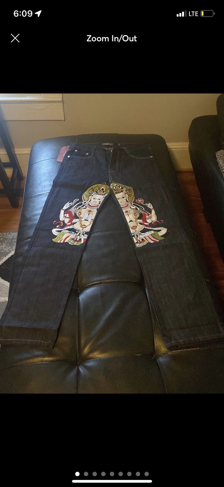 image of Christian Audigier Jeans in Black, Men's (Size 34)