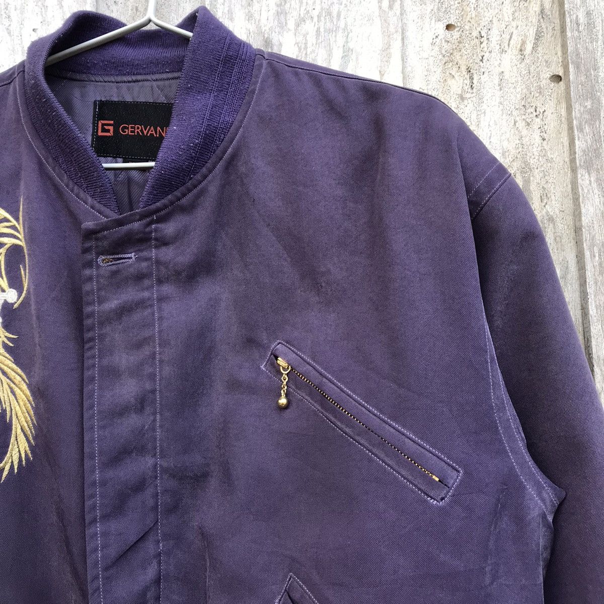 Designer × Japanese Brand Vintage Gervanne Quilted Jacket Artistic Phoenix Embroidery Size US L / EU 52-54 / 3 - 7 Thumbnail