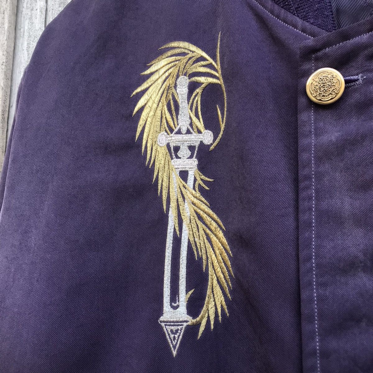 Designer × Japanese Brand Vintage Gervanne Quilted Jacket Artistic Phoenix Embroidery Size US L / EU 52-54 / 3 - 6 Thumbnail