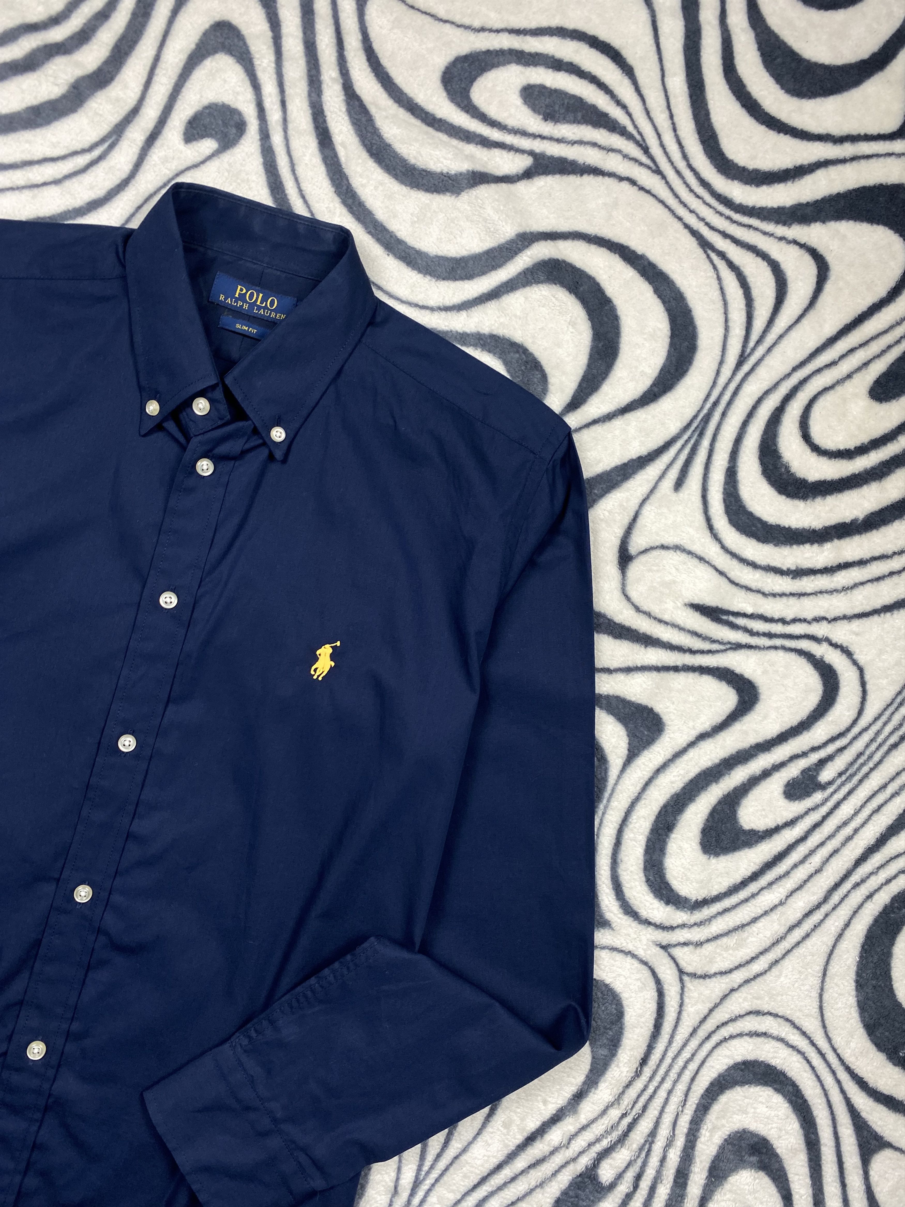 Polo Ralph Lauren × Ralph Lauren × Vintage Polo Ralph Lauren Mens Long Sleeve Shirt Size US S / EU 44-46 / 1 - 2 Thumbnail