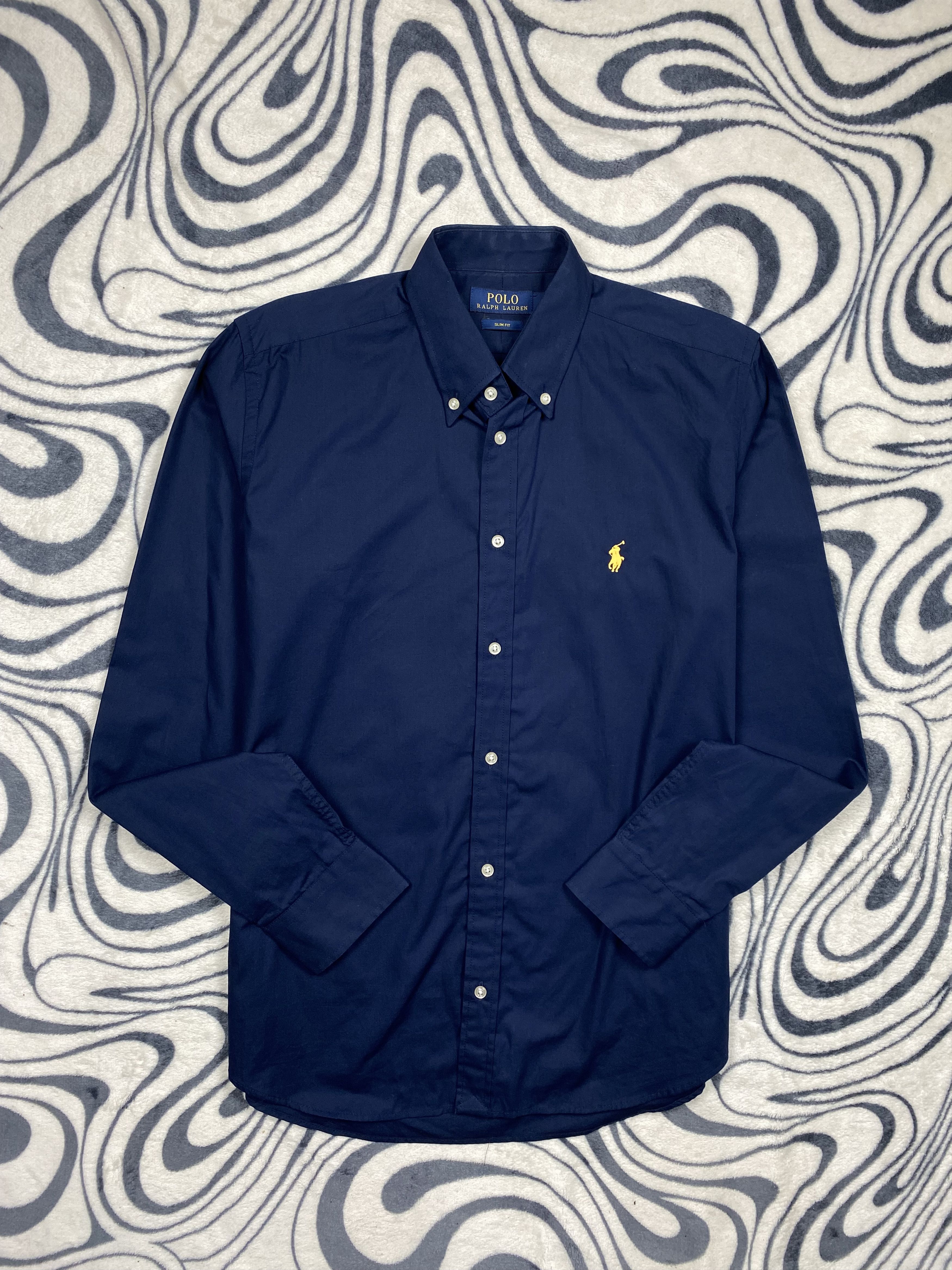 Polo Ralph Lauren × Ralph Lauren × Vintage Polo Ralph Lauren Mens Long Sleeve Shirt Size US S / EU 44-46 / 1 - 1 Thumbnail