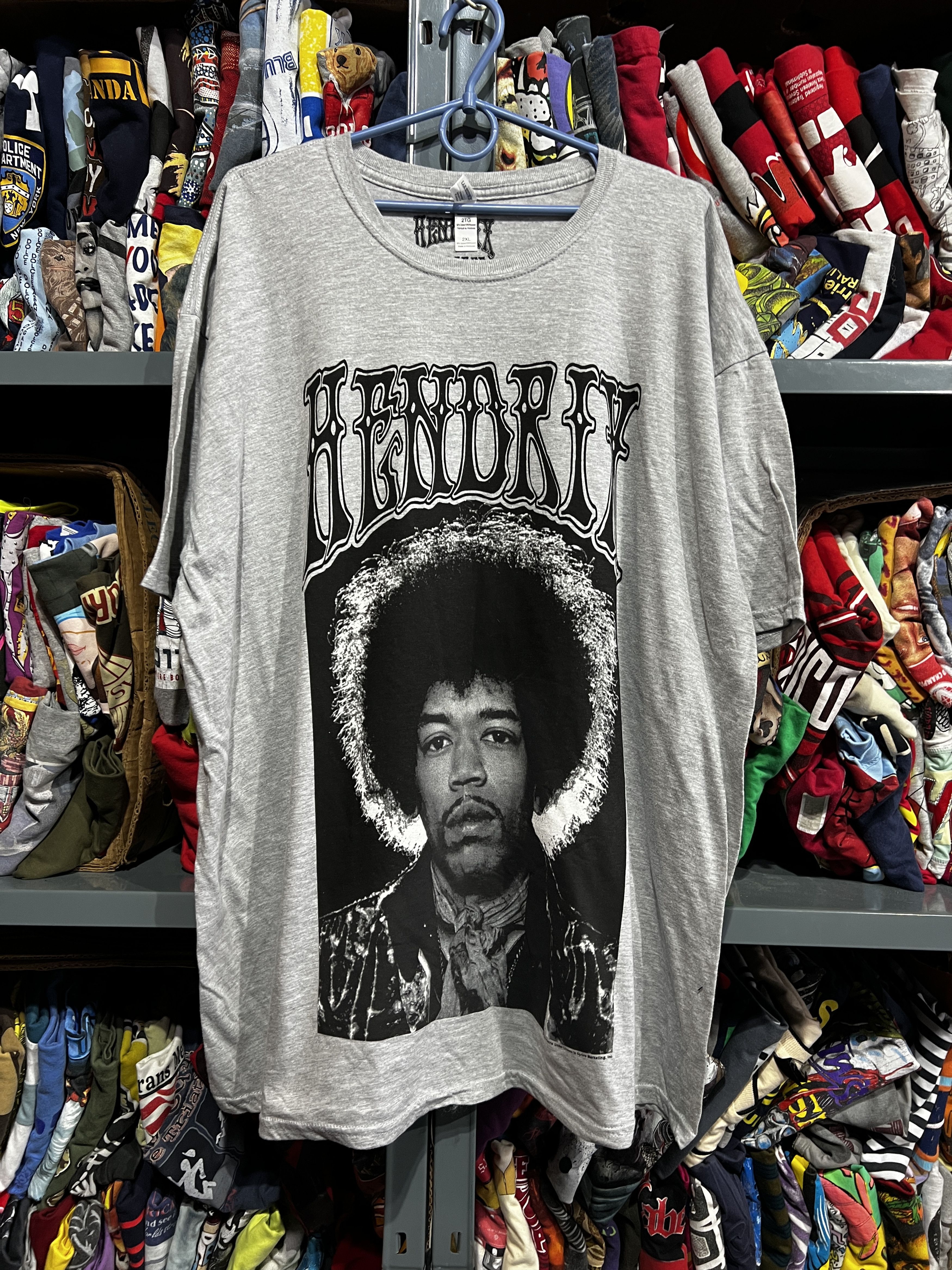 Jimi Hendrix band art T shirt size 2XL