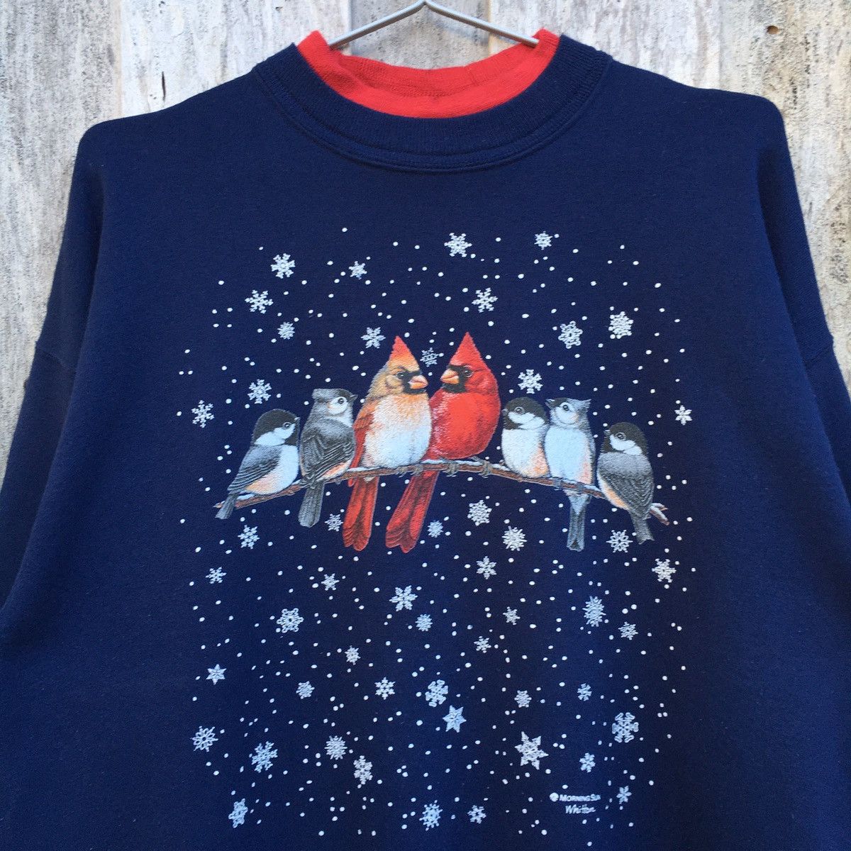 Hanes × Vintage Vintage Hanes Animated Bird In Snow Crewneck Sweatshirt Size US XL / EU 56 / 4 - 2 Thumbnail