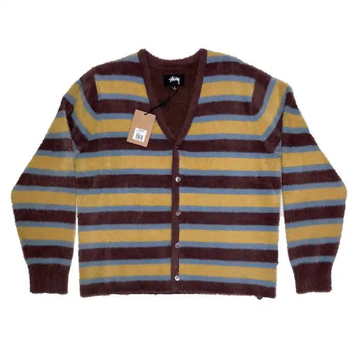 Stussy Stussy Horizontal Stripe Cardigan | Grailed