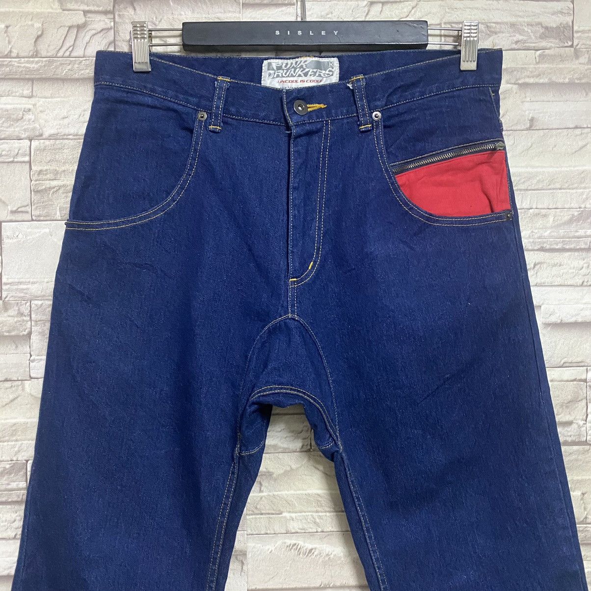 Japanese Brand PUNK DRUNKER JAPAN Denim Uncool is Cool Pants Size US 32 / EU 48 - 4 Thumbnail