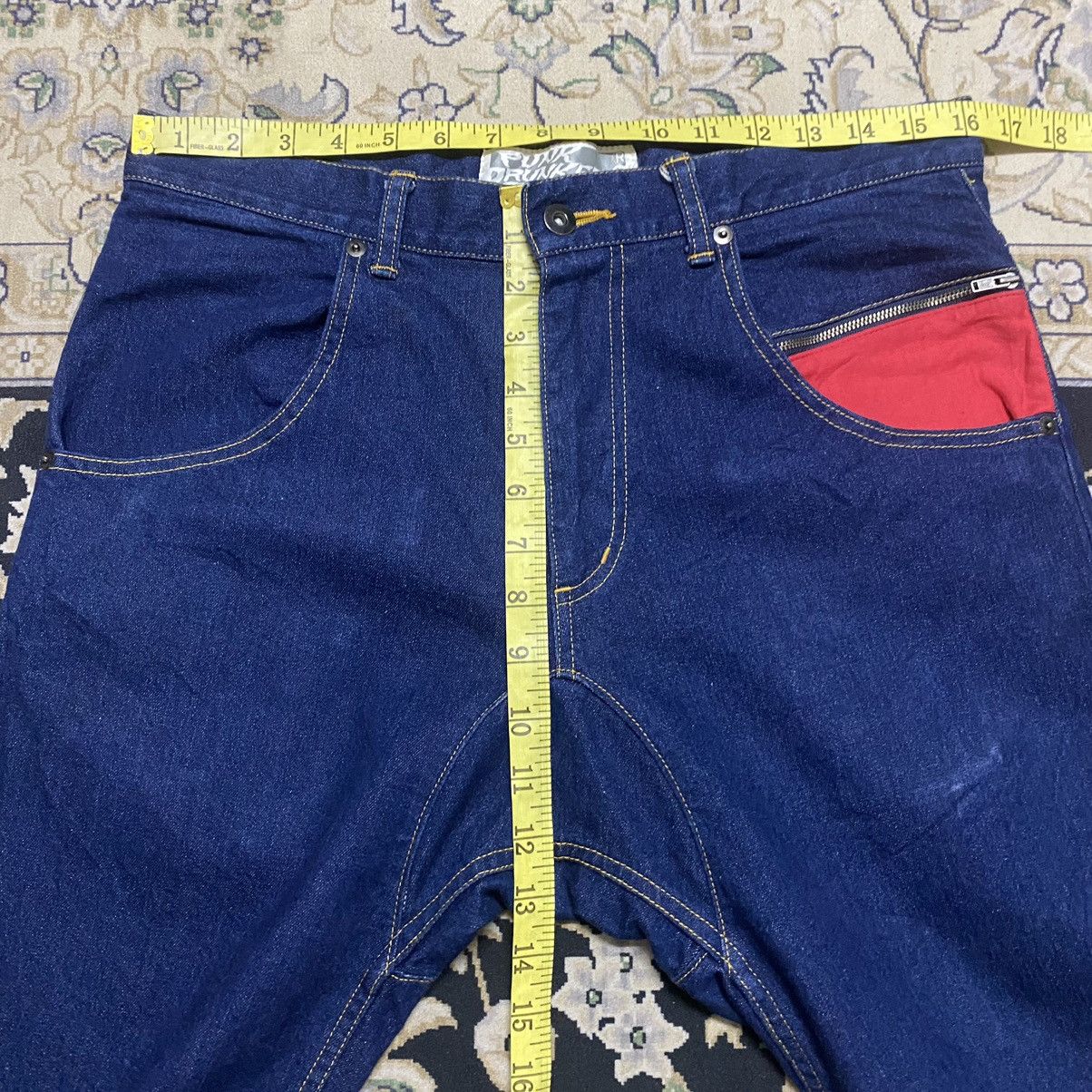 Japanese Brand PUNK DRUNKER JAPAN Denim Uncool is Cool Pants Size US 32 / EU 48 - 15 Thumbnail