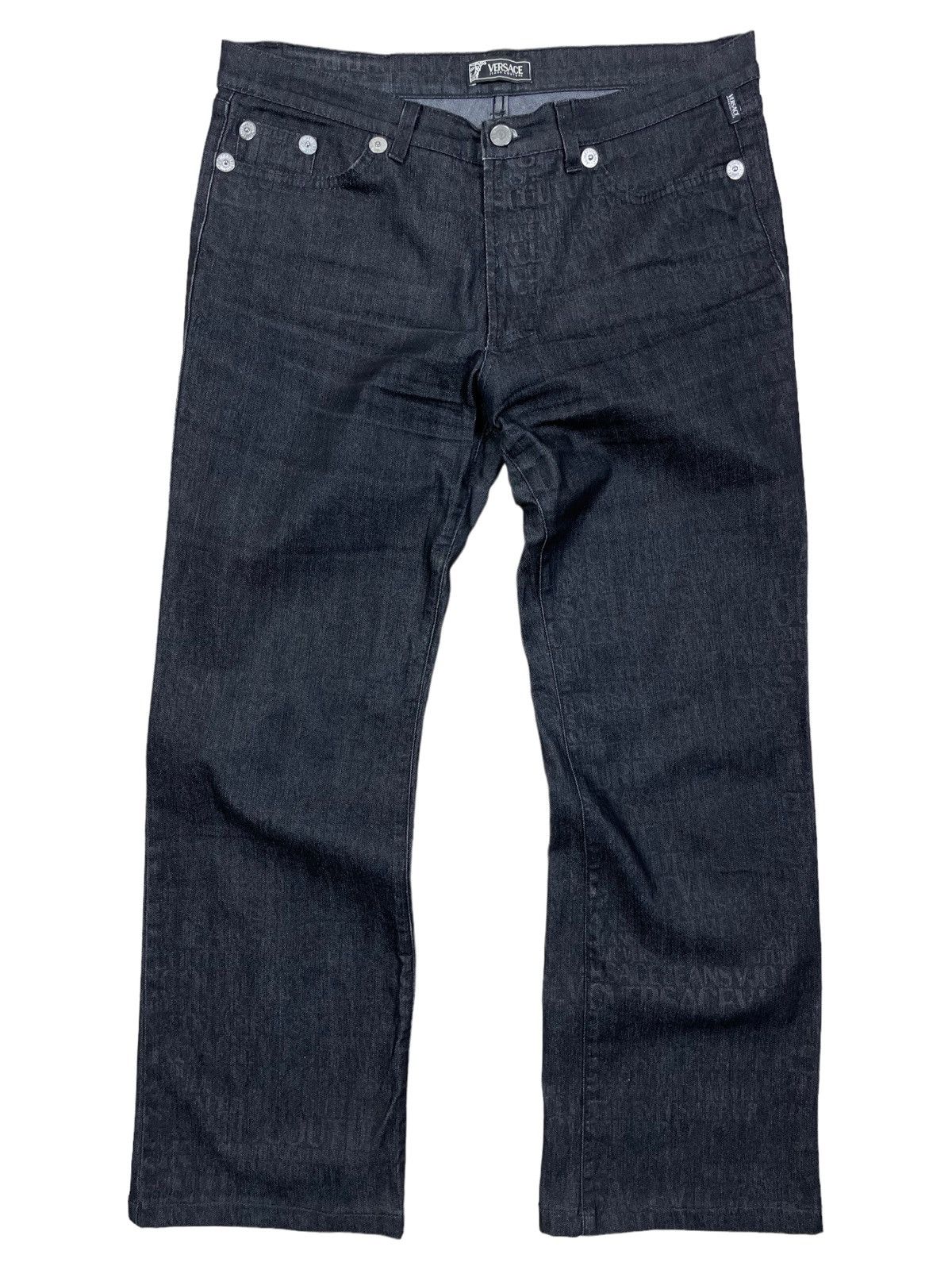 Versace Jeans Couture × Vintage Versace Jeans Couture monogram Jeans size 34 Size US 34 / EU 50 - 1 Thumbnail