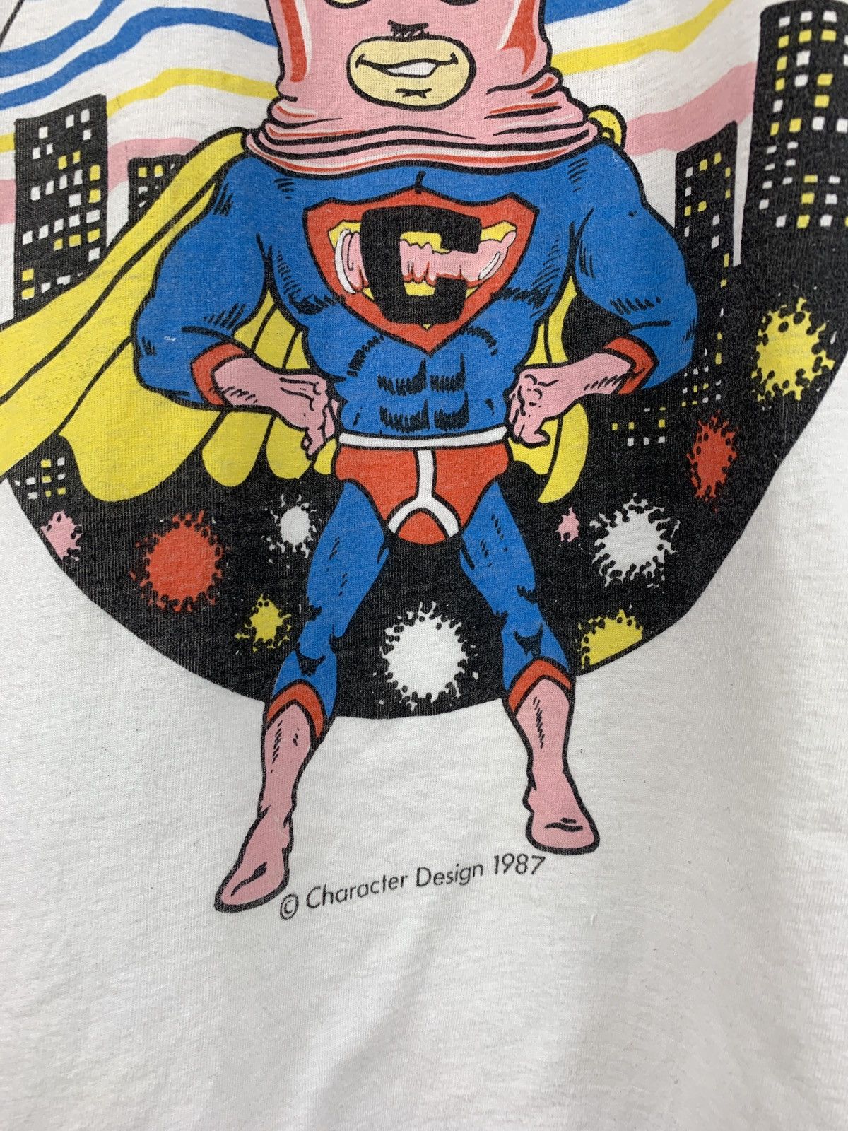 Vintage 1987 Vintage Capt. Condom Single Stitch T-Shirt Size US L / EU 52-54 / 3 - 6 Thumbnail