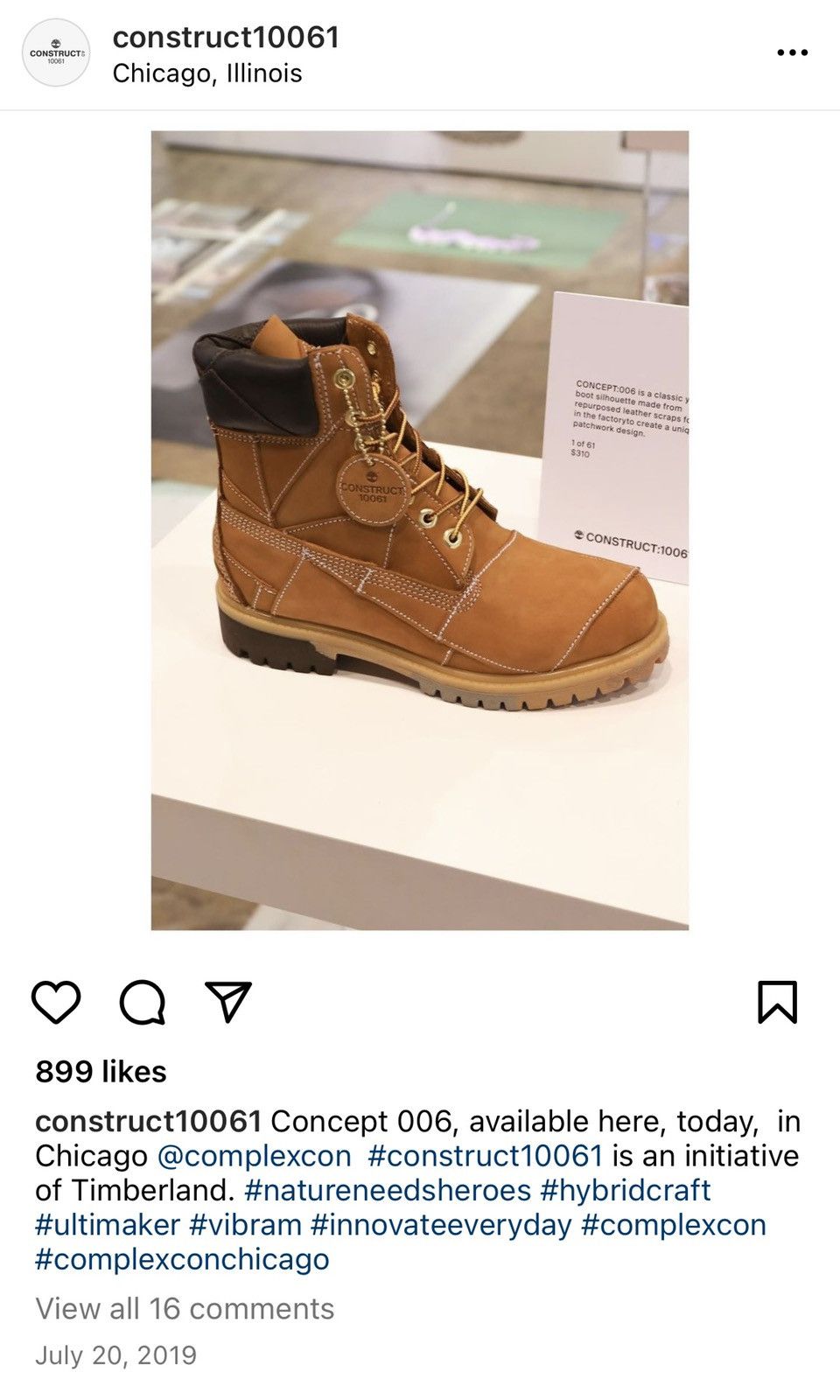 Timberland Timberland CONSTRUCT 10061 CONCEPT 006 6 Boot Grailed