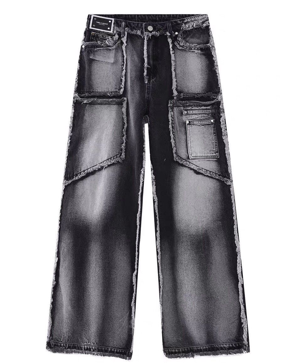 Japanese Brand Retro punk distressed frayed jeans pants Size US 32 / EU 48 - 5 Thumbnail