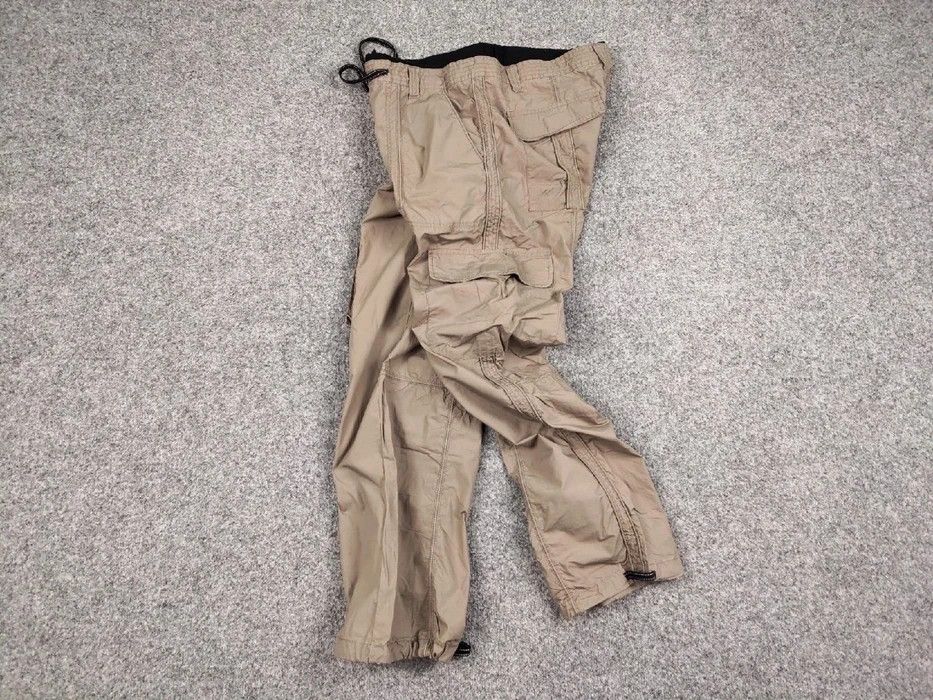 Japanese Brand Vintage Cargo Pants Travis Scott Japan Pocket Zip Brown Size US 36 / EU 52 - 5 Thumbnail