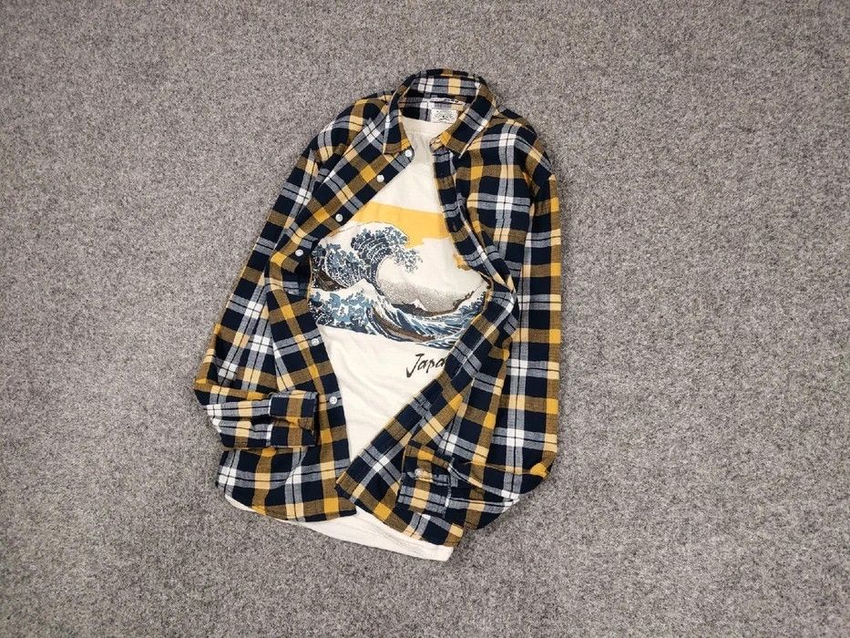 Flannel Vintage Flannel Shirt Travis Scott Style Streetwear Hype Size US M / EU 48-50 / 2 - 2 Thumbnail