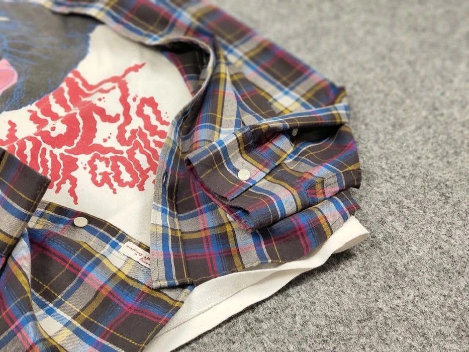 Flannel Vintage Flannel Shirt Plaid Checkered Travis Scott Style Size US XL / EU 56 / 4 - 7 Thumbnail